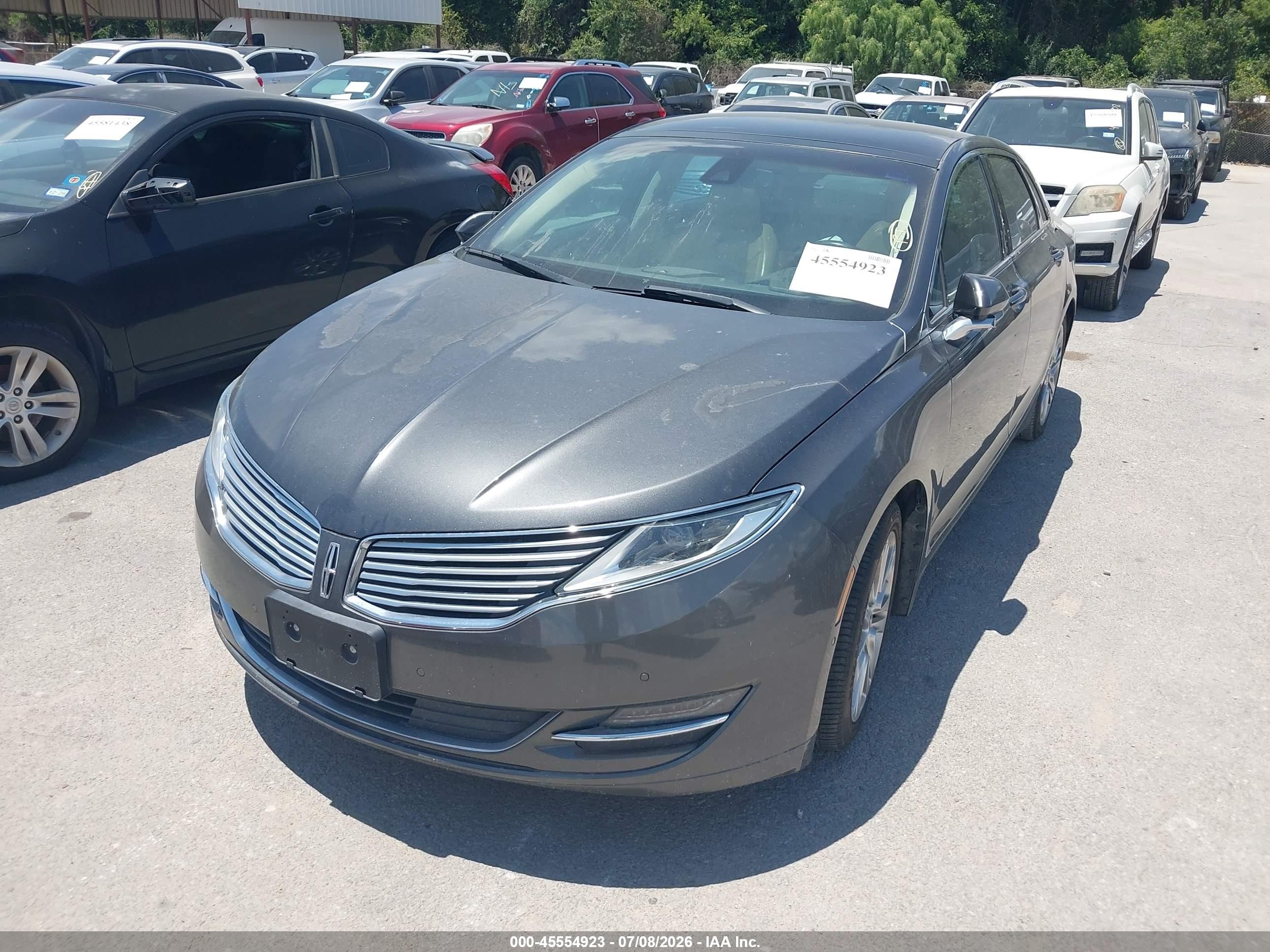 2015 Lincoln Mkz   Gray vin: 3LN6L2GK6FR607478