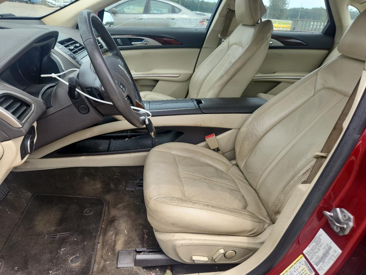 2013 Lincoln Mkz Red vin: 3LN6L2GK7DR825202