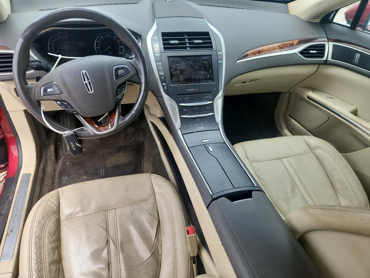 2013 Lincoln Mkz Red vin: 3LN6L2GK7DR825202