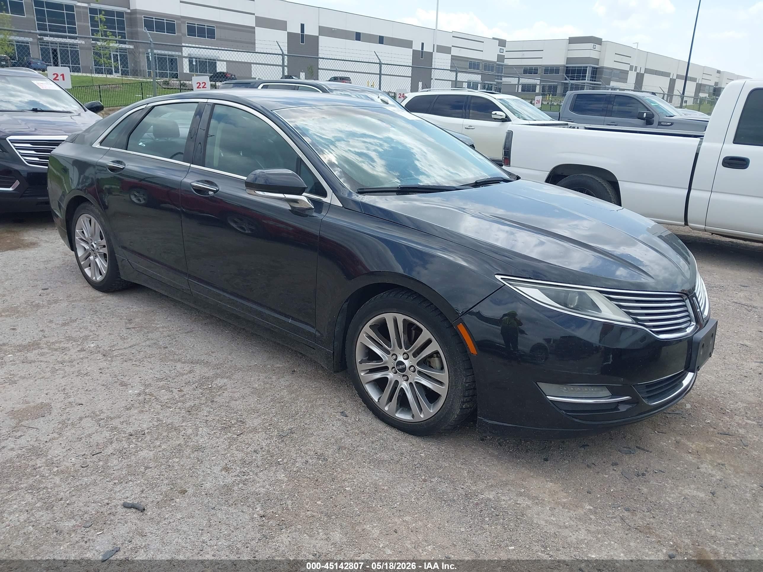 2014 Lincoln Mkz   Черный vin: 3LN6L2GK7ER806716