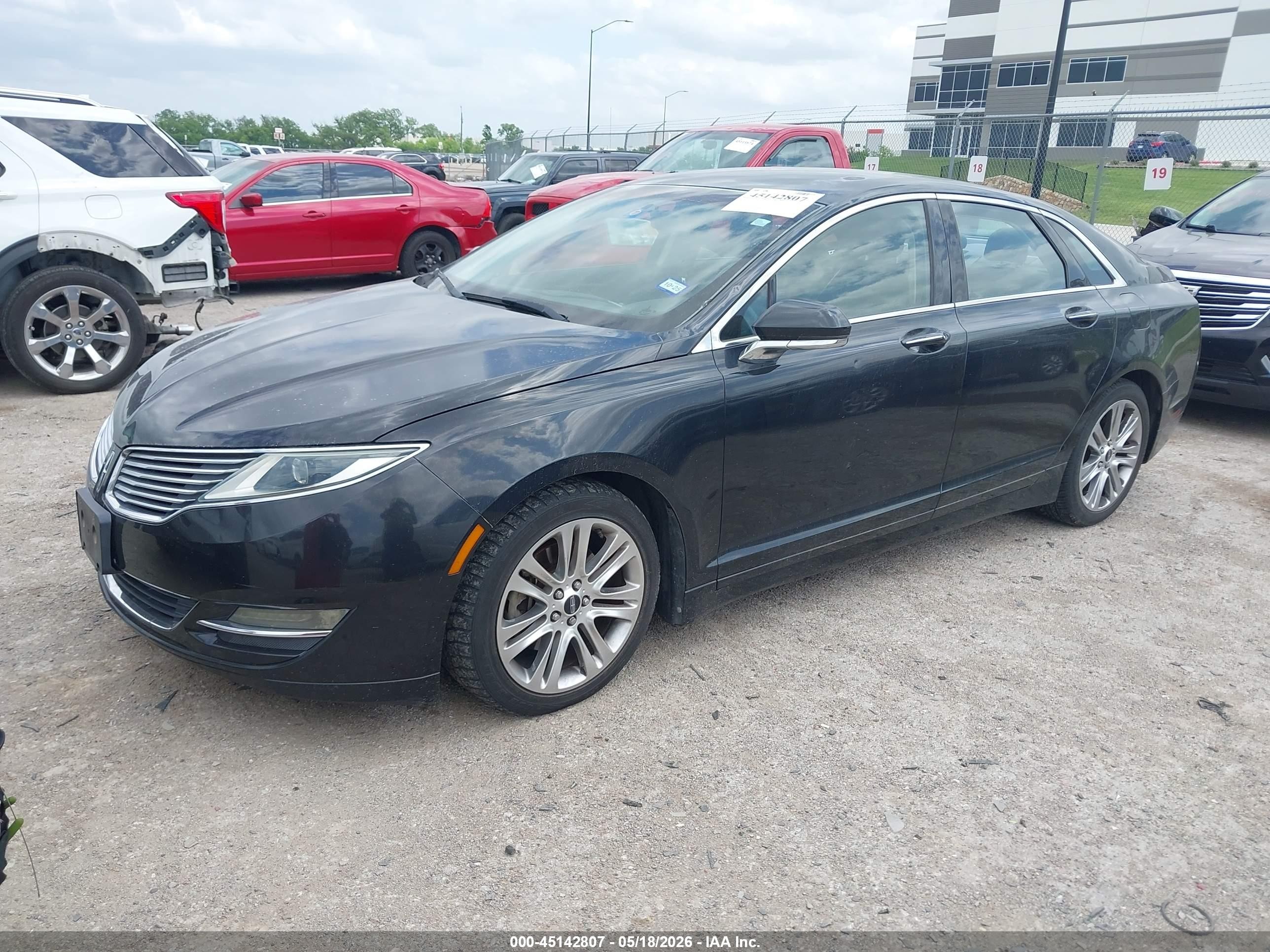 2014 Lincoln Mkz   Black vin: 3LN6L2GK7ER806716