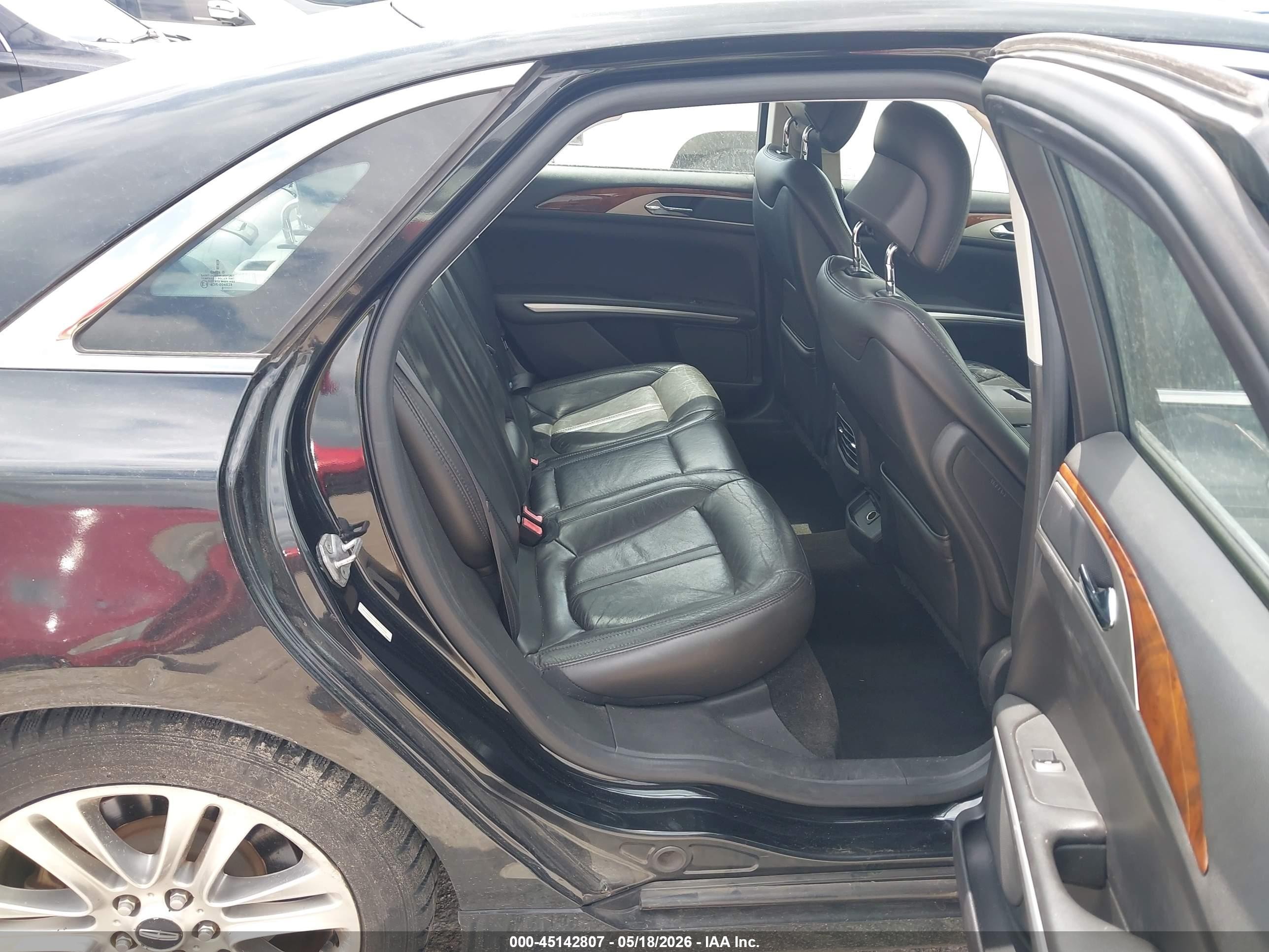 2014 Lincoln Mkz   Black vin: 3LN6L2GK7ER806716