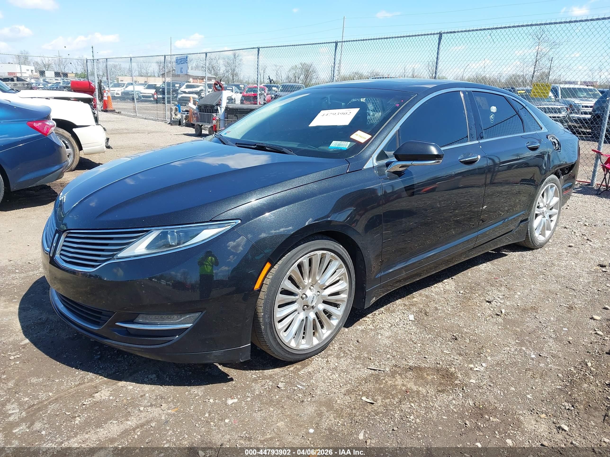 2015 Lincoln Mkz   Black vin: 3LN6L2GK7FR600894