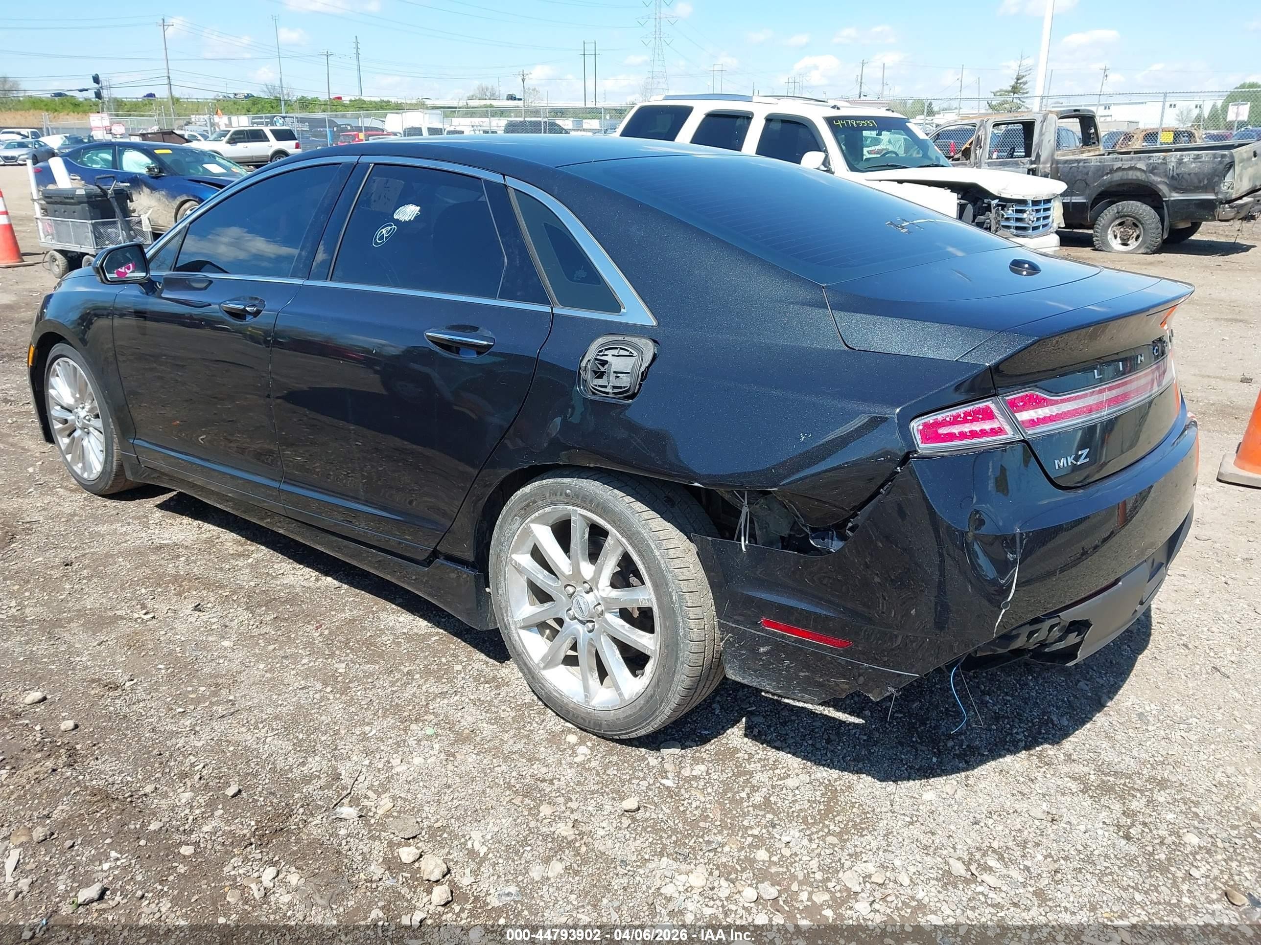 2015 Lincoln Mkz   Black vin: 3LN6L2GK7FR600894