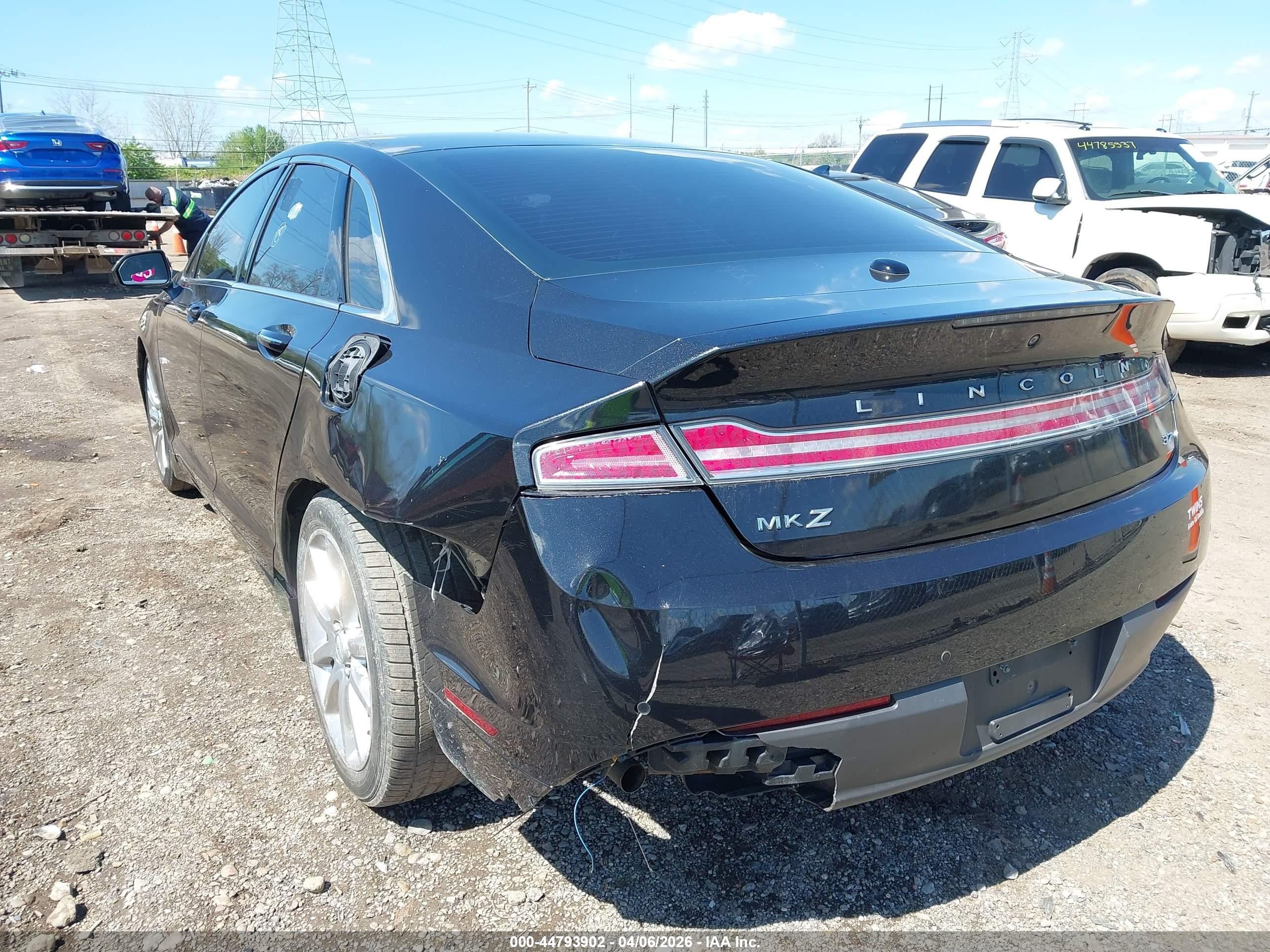 2015 Lincoln Mkz   Black vin: 3LN6L2GK7FR600894