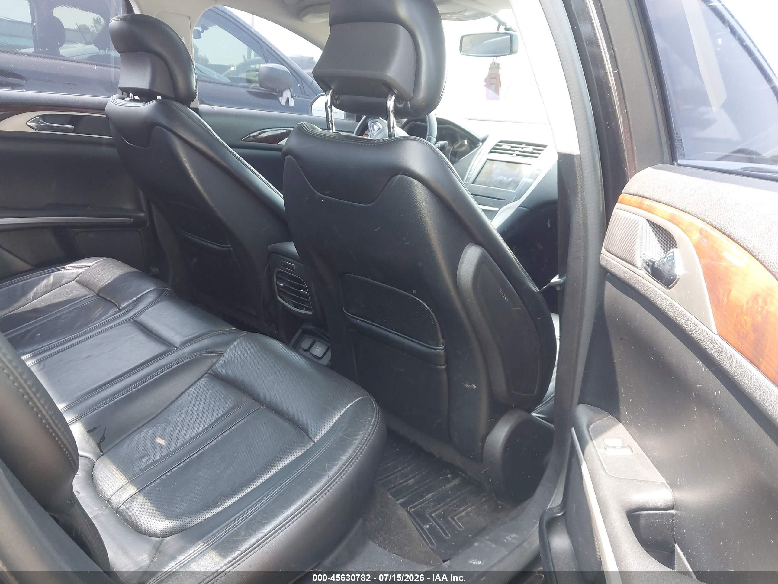 2015 Lincoln Mkz   Black vin: 3LN6L2GK7FR602631