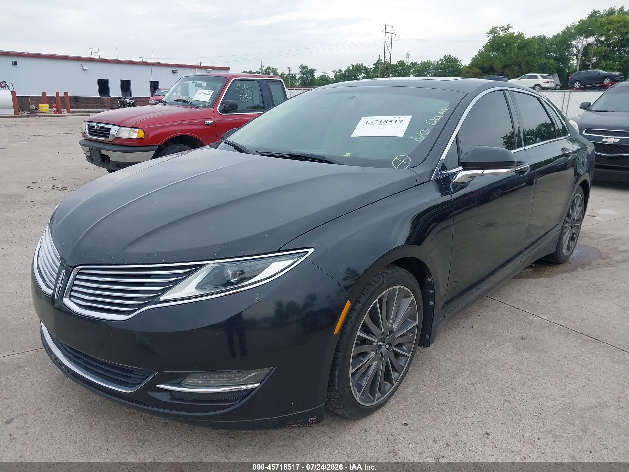 2013 Lincoln Mkz Black vin: 3LN6L2GK8DR817500