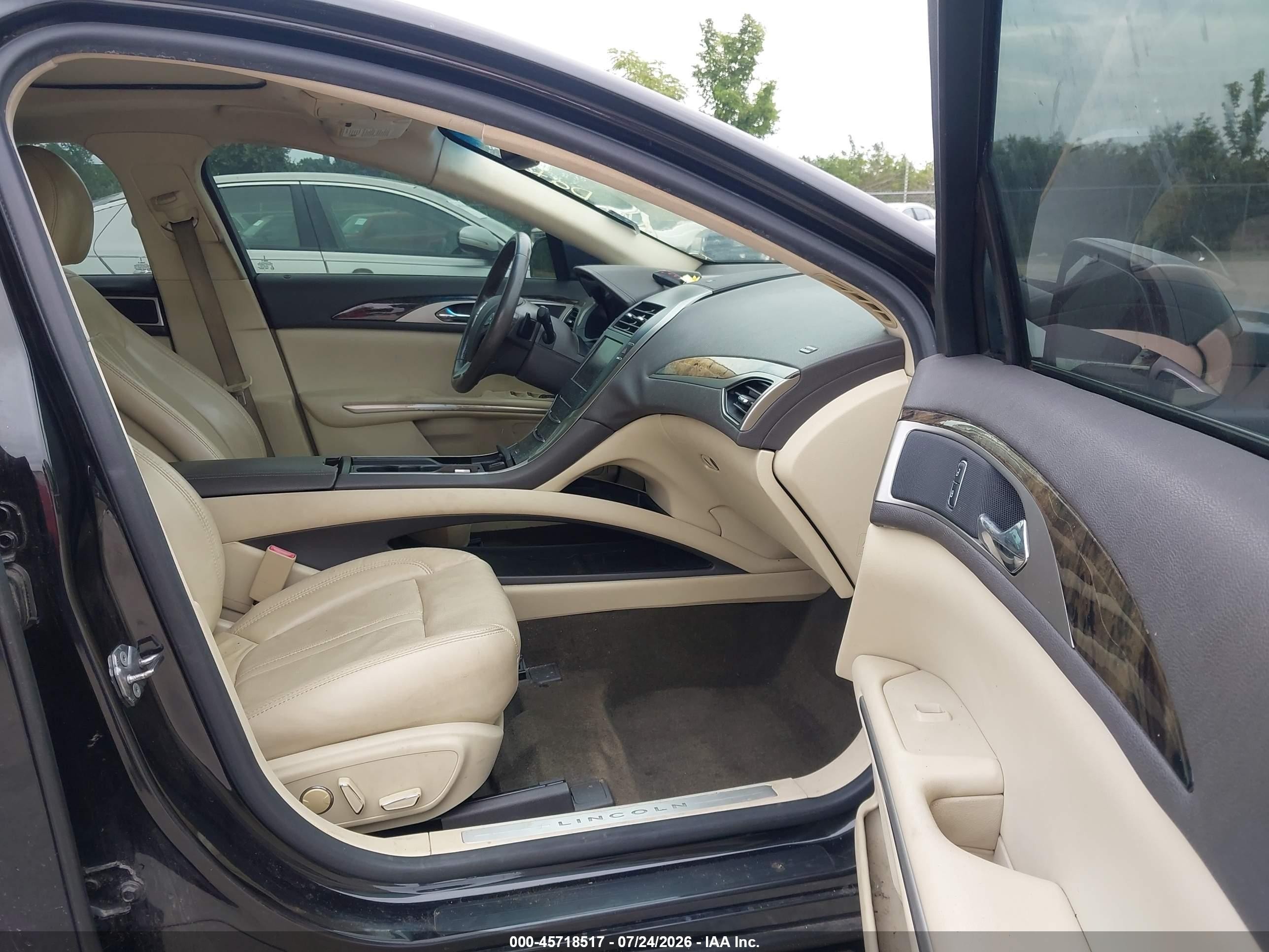 2013 Lincoln Mkz Black vin: 3LN6L2GK8DR817500