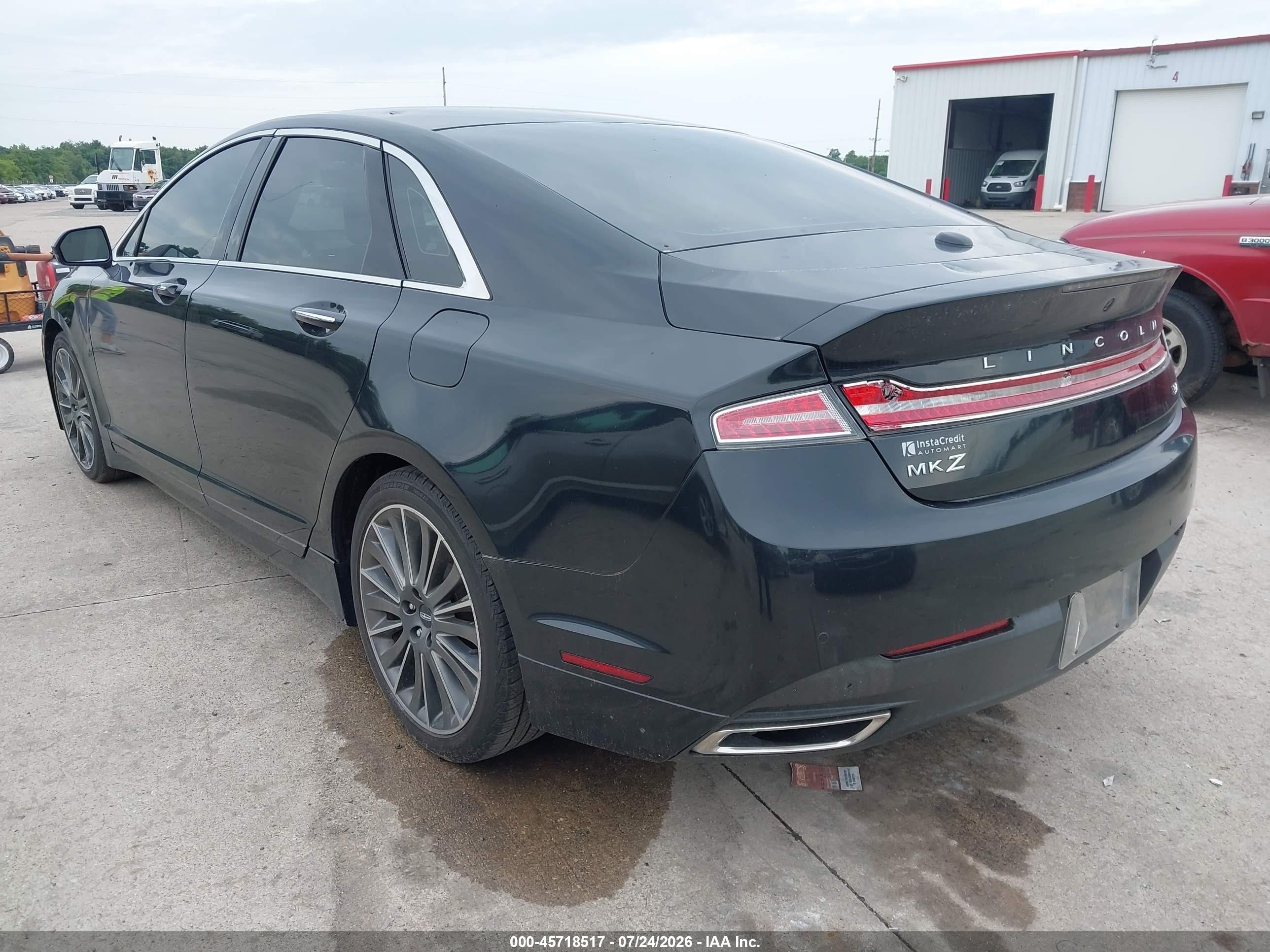 2013 Lincoln Mkz Black vin: 3LN6L2GK8DR817500