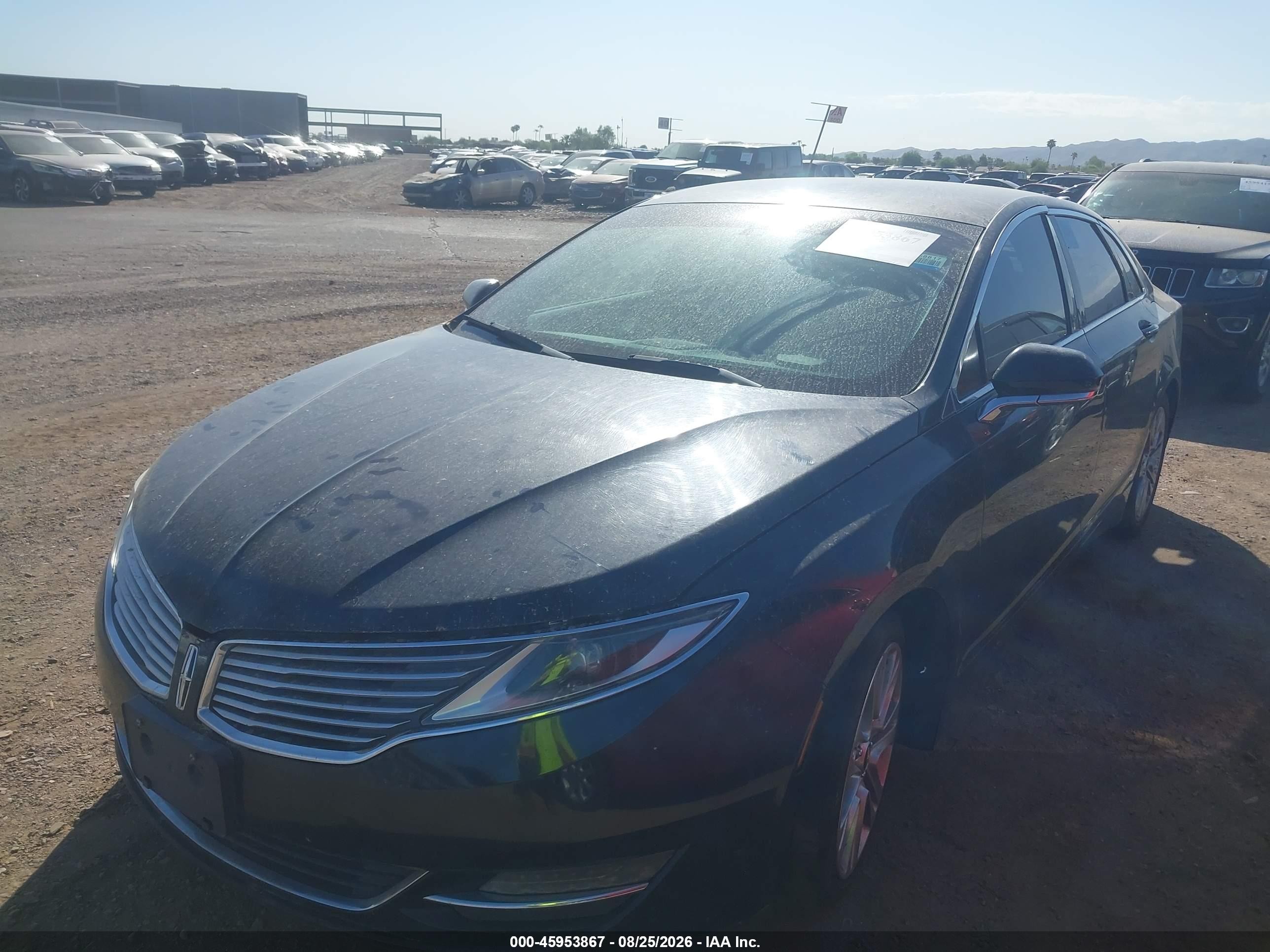 2014 Lincoln Mkz   Черный vin: 3LN6L2GK8ER803016