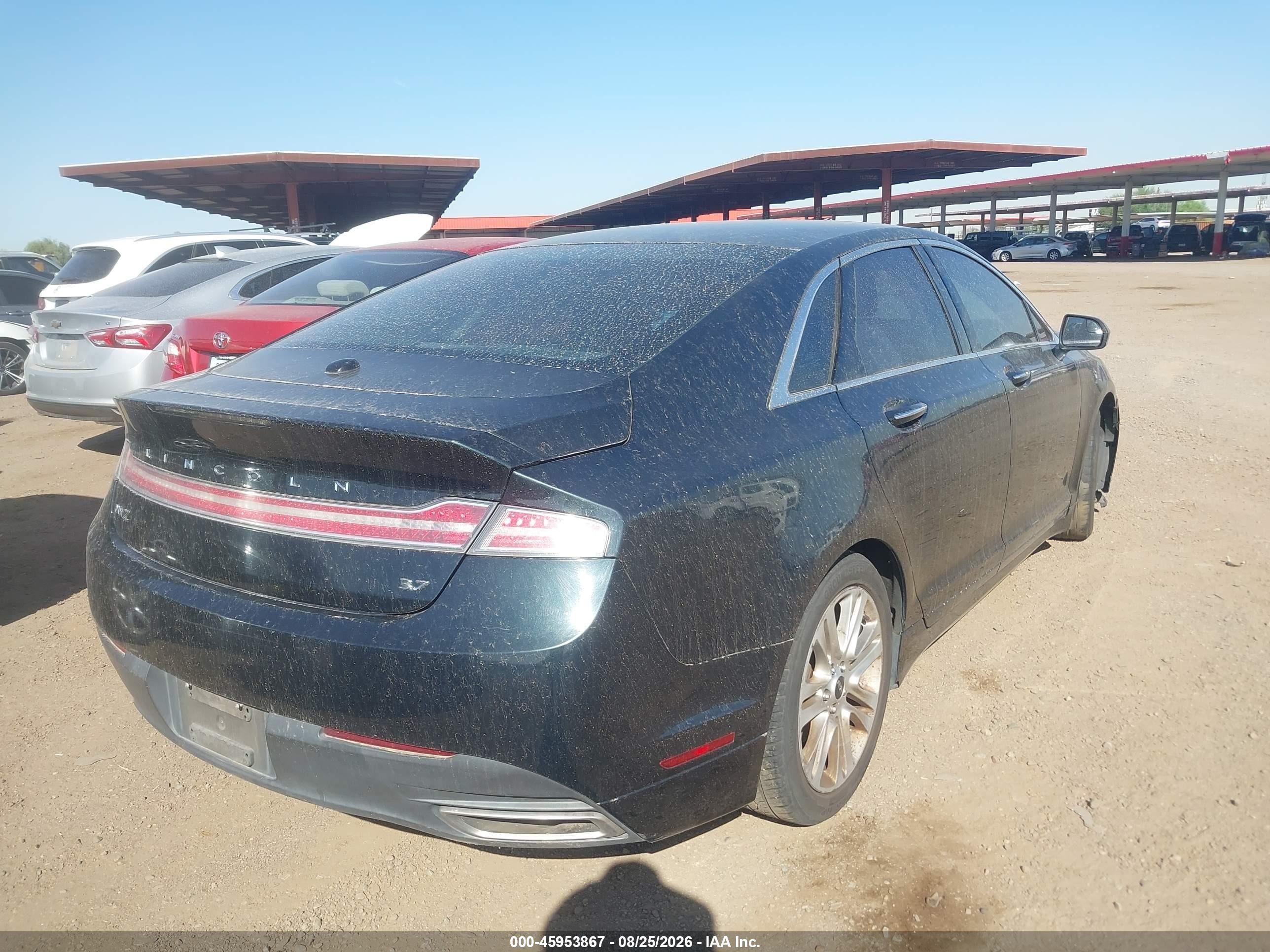 2014 Lincoln Mkz   Черный vin: 3LN6L2GK8ER803016