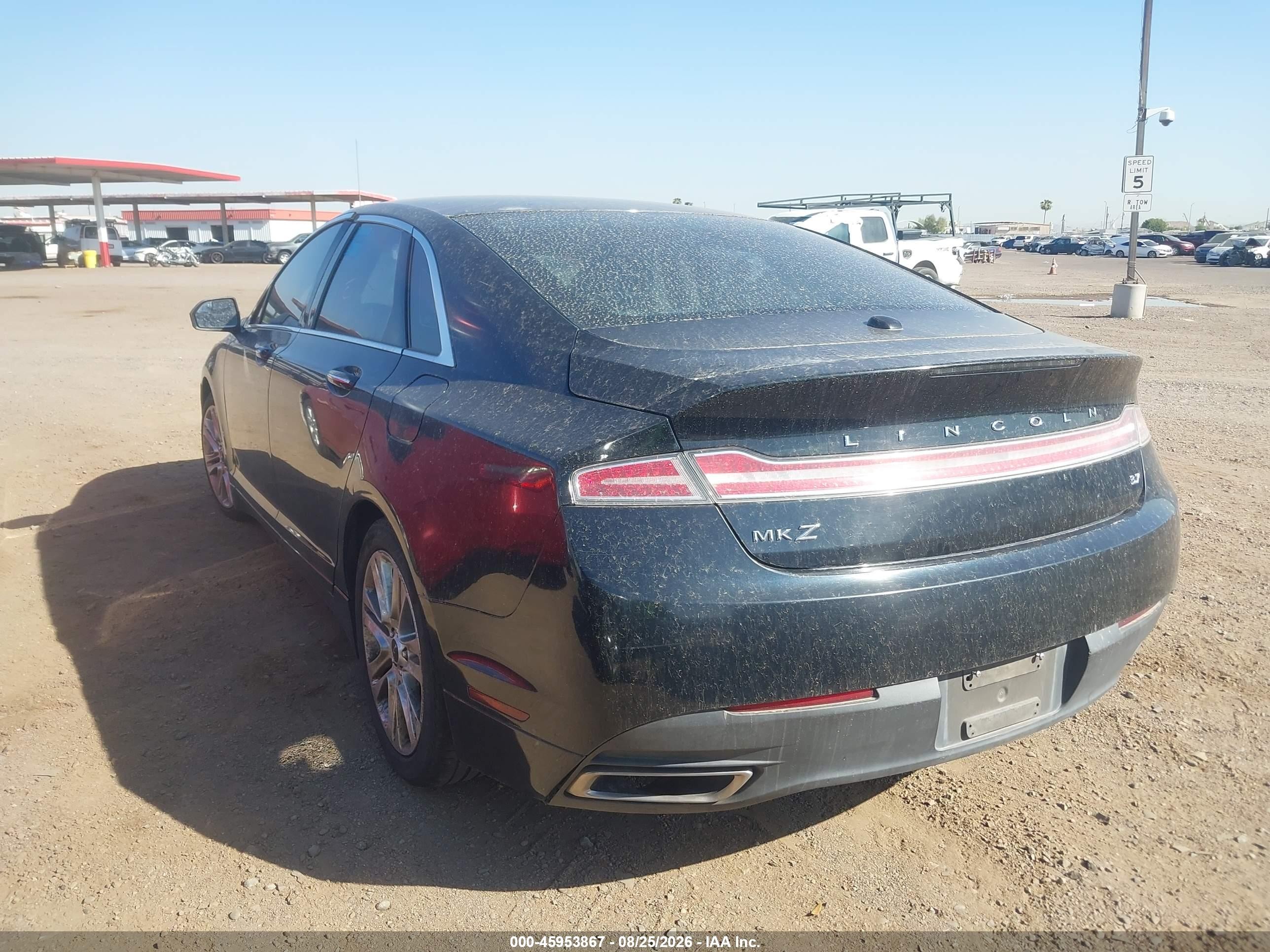 2014 Lincoln Mkz   Черный vin: 3LN6L2GK8ER803016