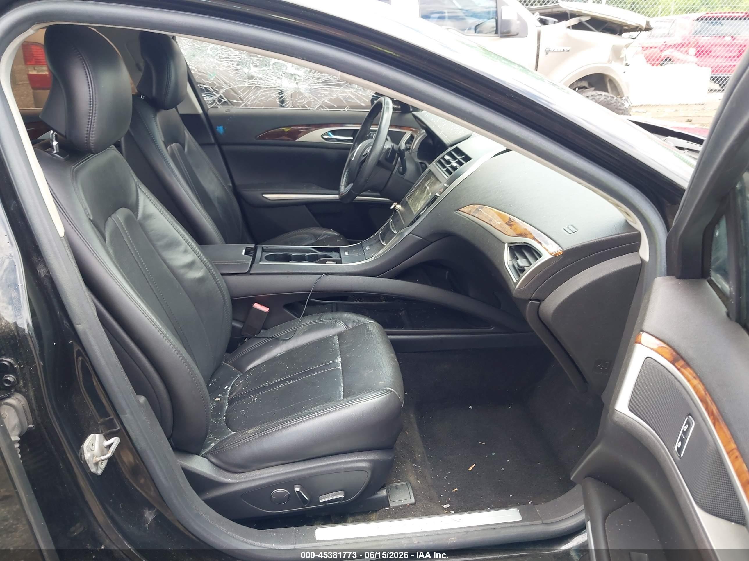 2014 Lincoln Mkz   Black vin: 3LN6L2GK8ER811343