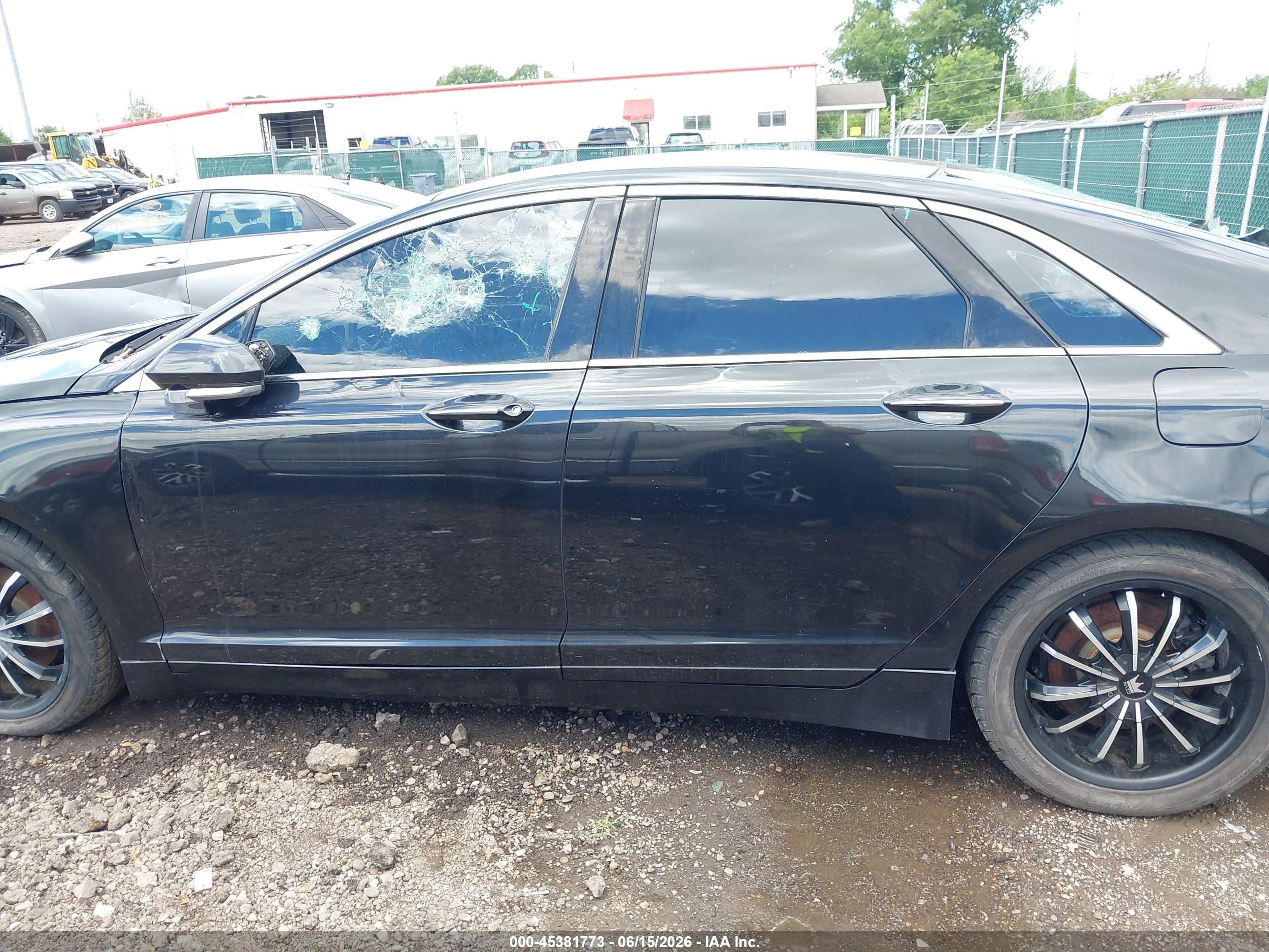 2014 Lincoln Mkz   Black vin: 3LN6L2GK8ER811343