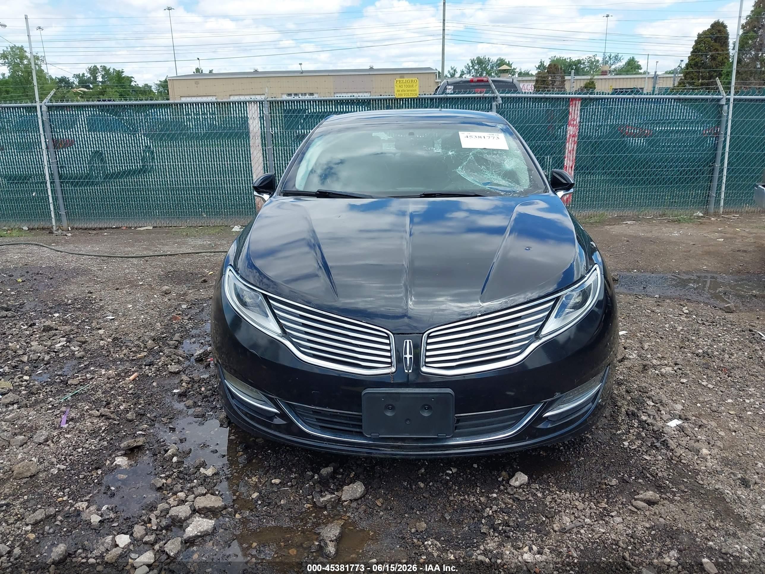 2014 Lincoln Mkz   Black vin: 3LN6L2GK8ER811343