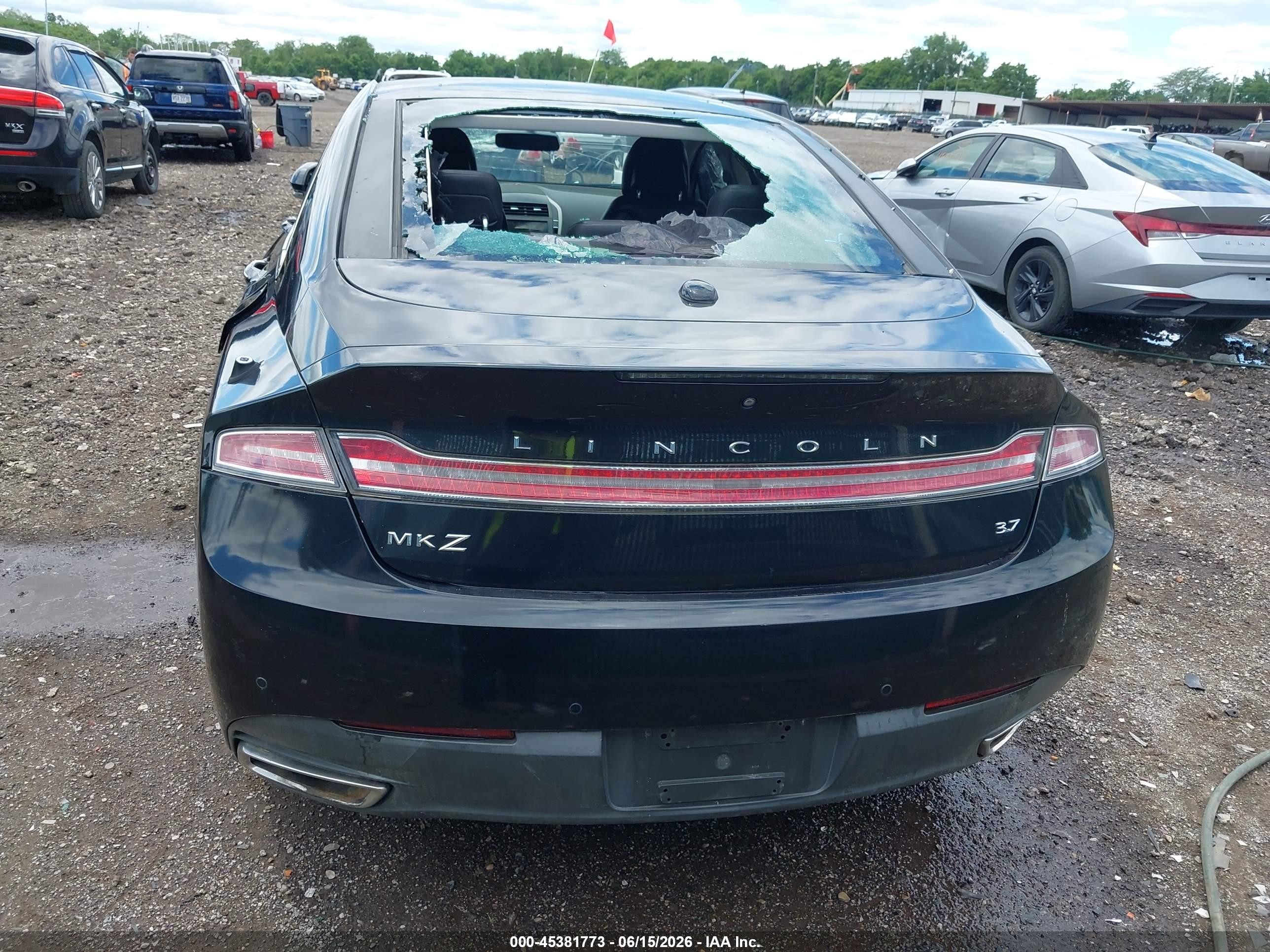 2014 Lincoln Mkz   Black vin: 3LN6L2GK8ER811343
