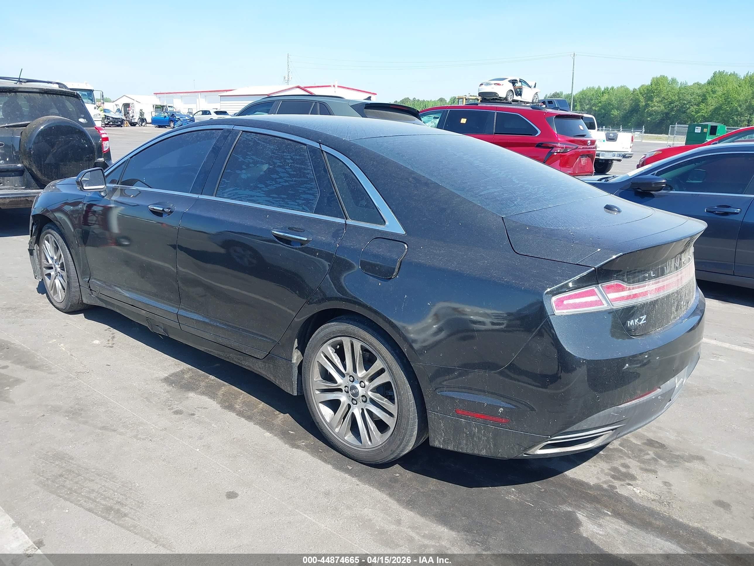 2015 Lincoln Mkz   Black vin: 3LN6L2GK8FR613153