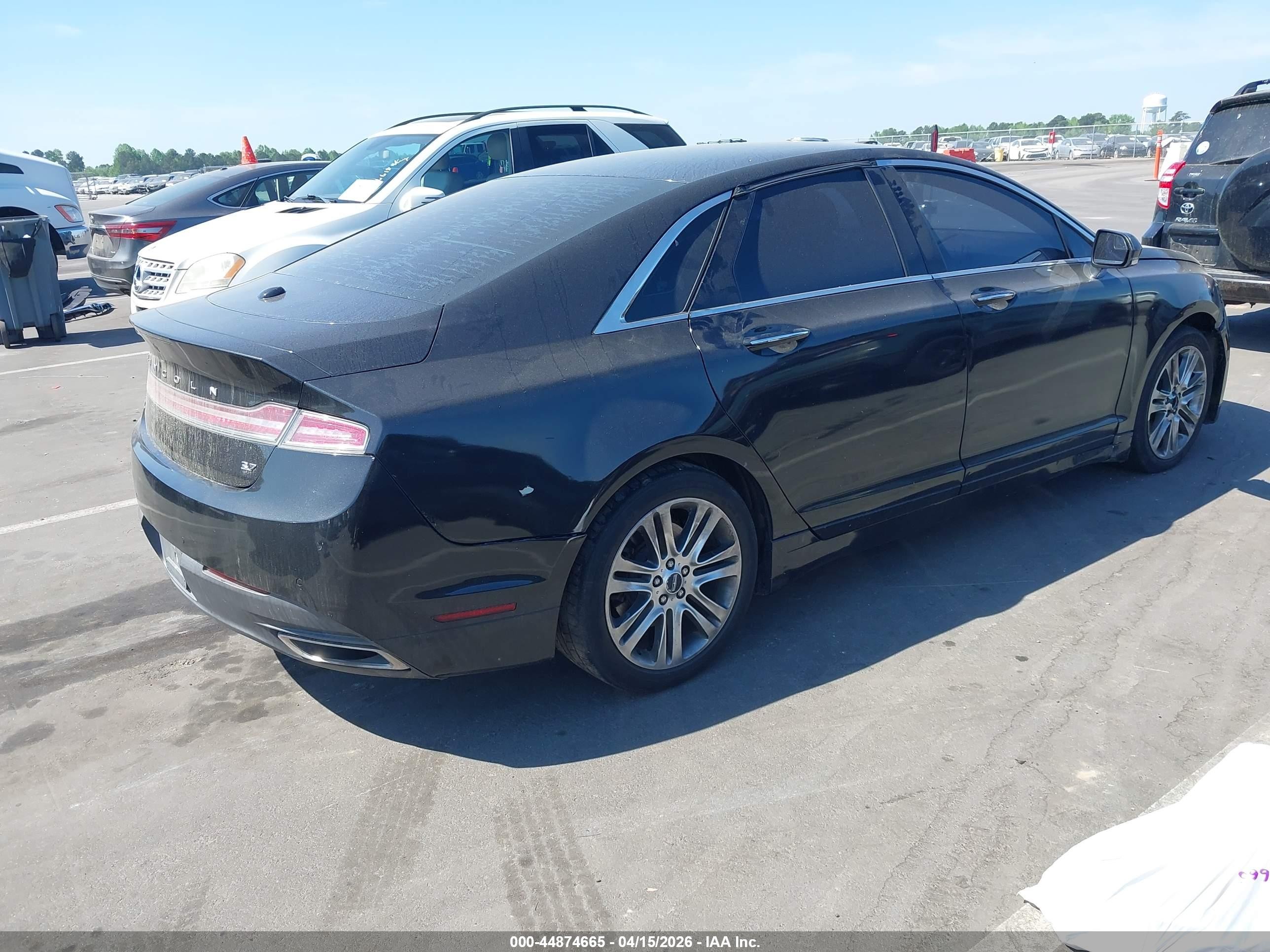 2015 Lincoln Mkz   Black vin: 3LN6L2GK8FR613153