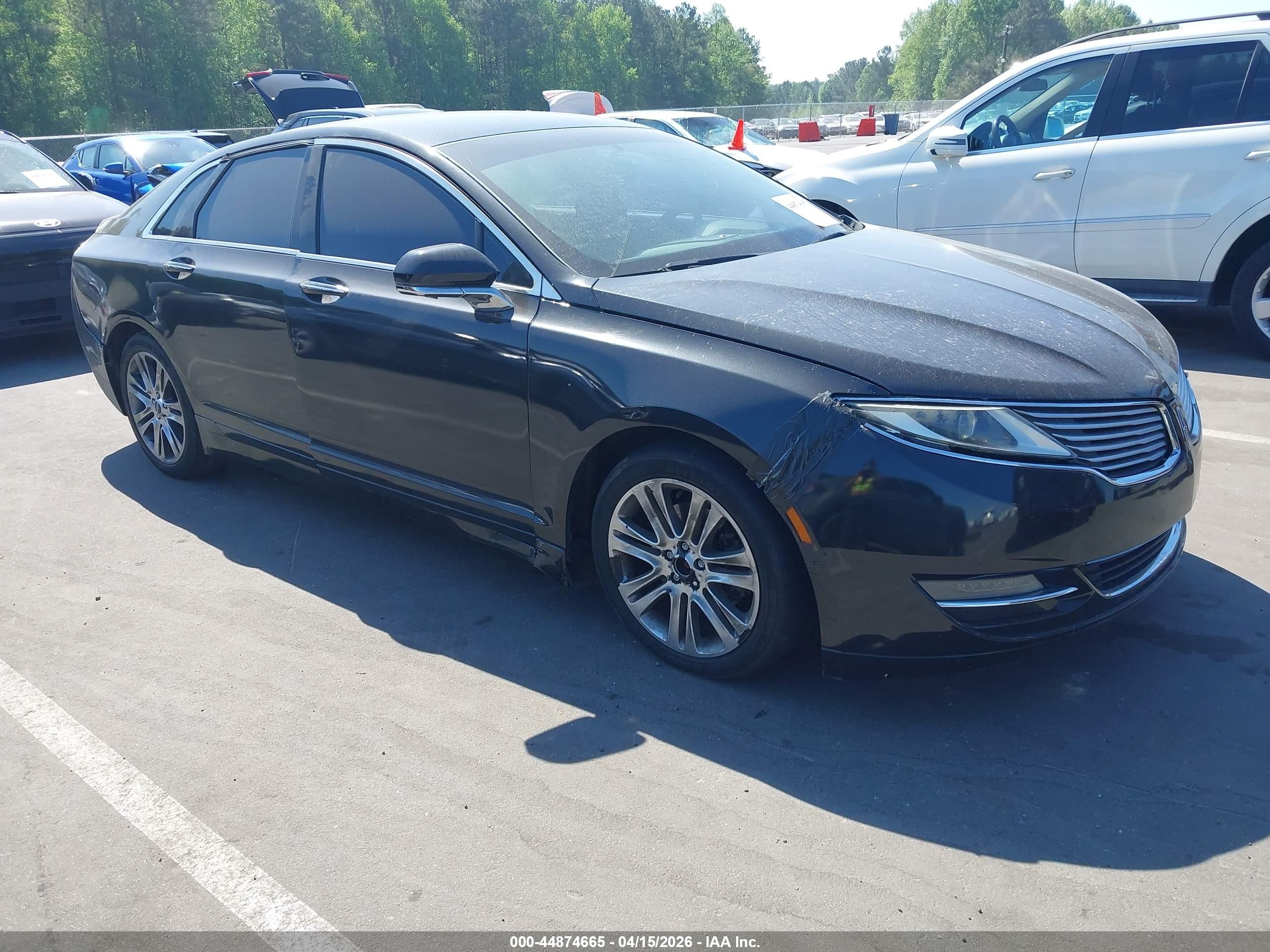 2015 Lincoln Mkz   Black vin: 3LN6L2GK8FR613153