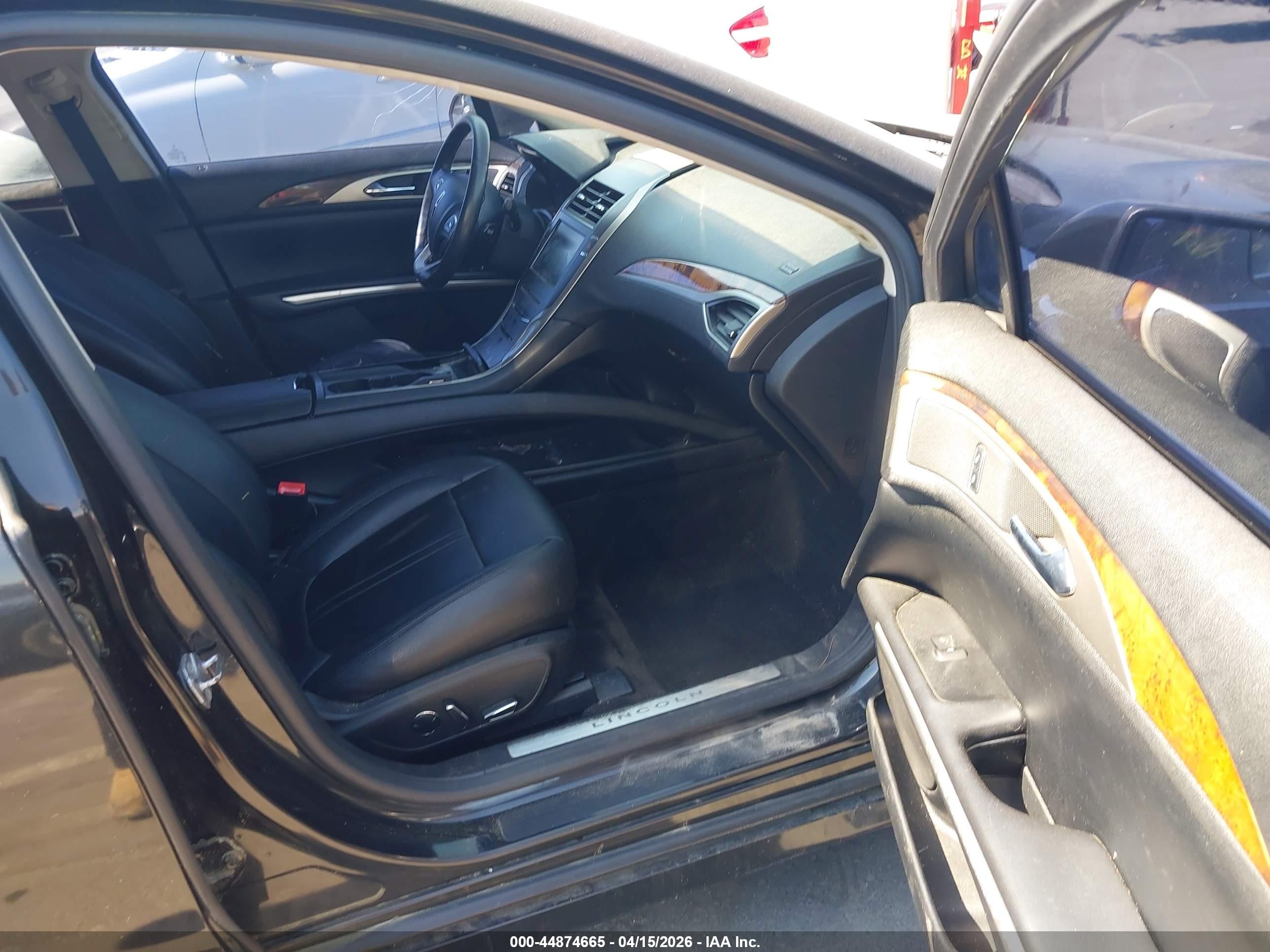 2015 Lincoln Mkz   Black vin: 3LN6L2GK8FR613153