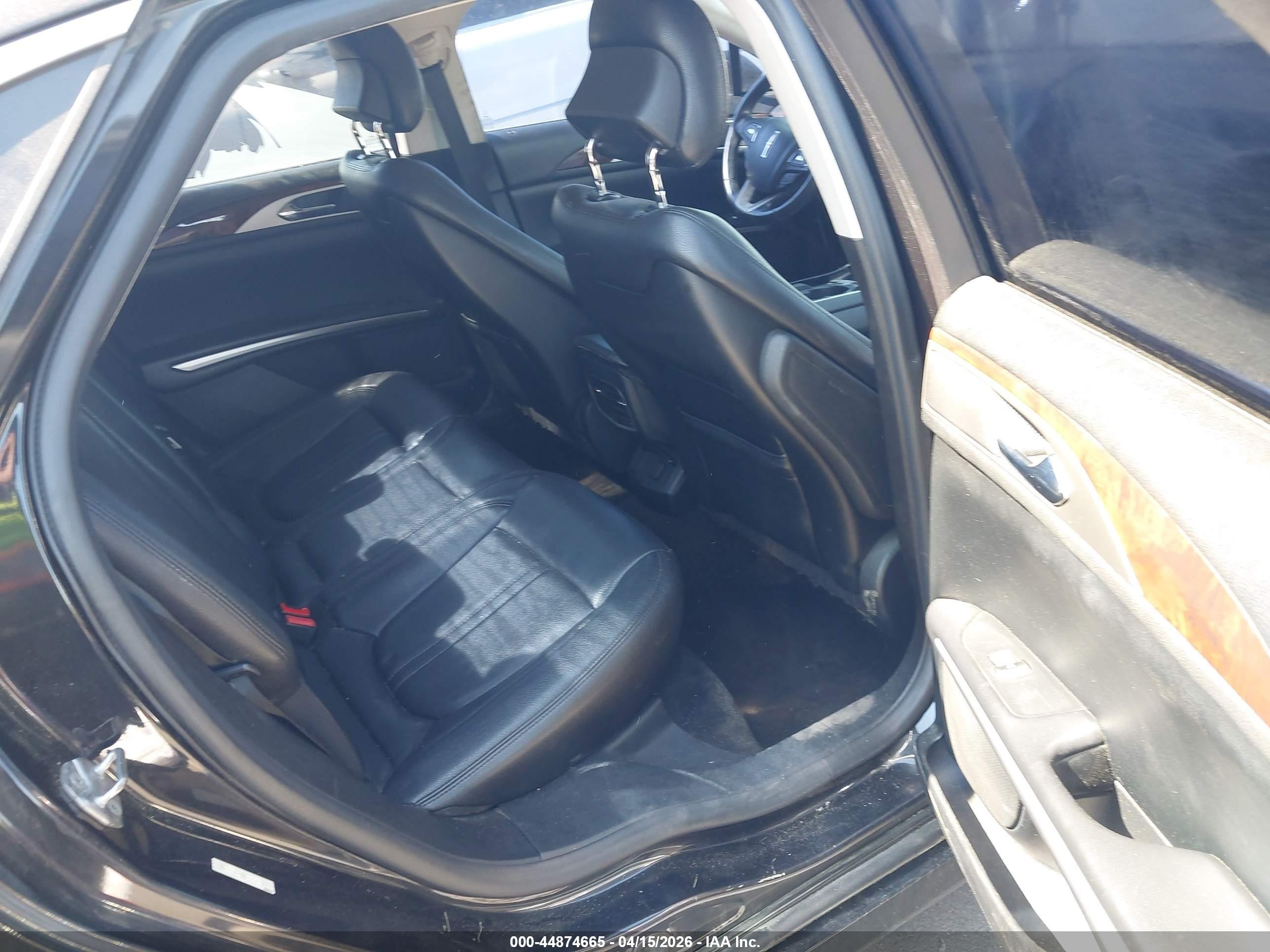 2015 Lincoln Mkz   Black vin: 3LN6L2GK8FR613153