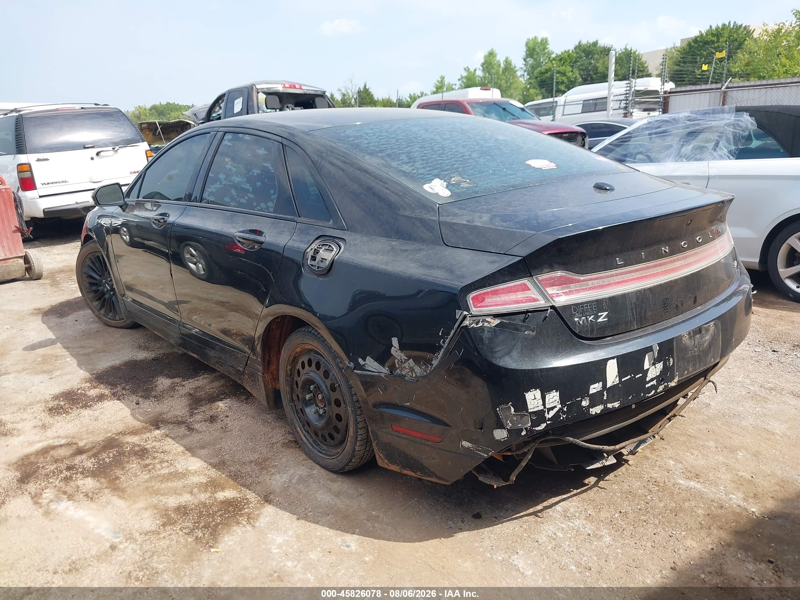 2015 Lincoln Mkz   Black vin: 3LN6L2GK8FR618563