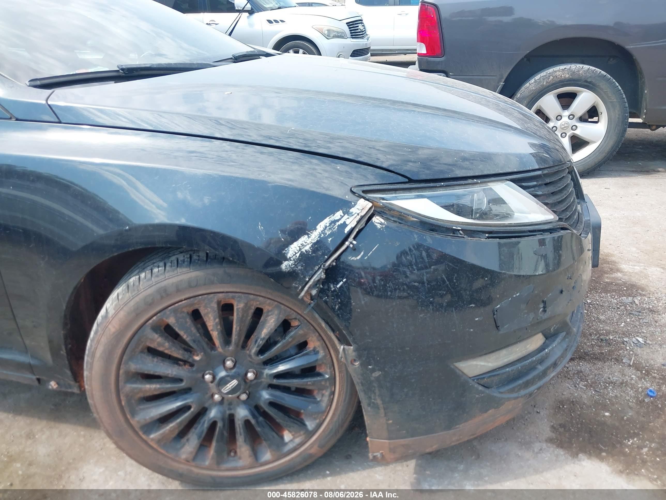 2015 Lincoln Mkz   Black vin: 3LN6L2GK8FR618563