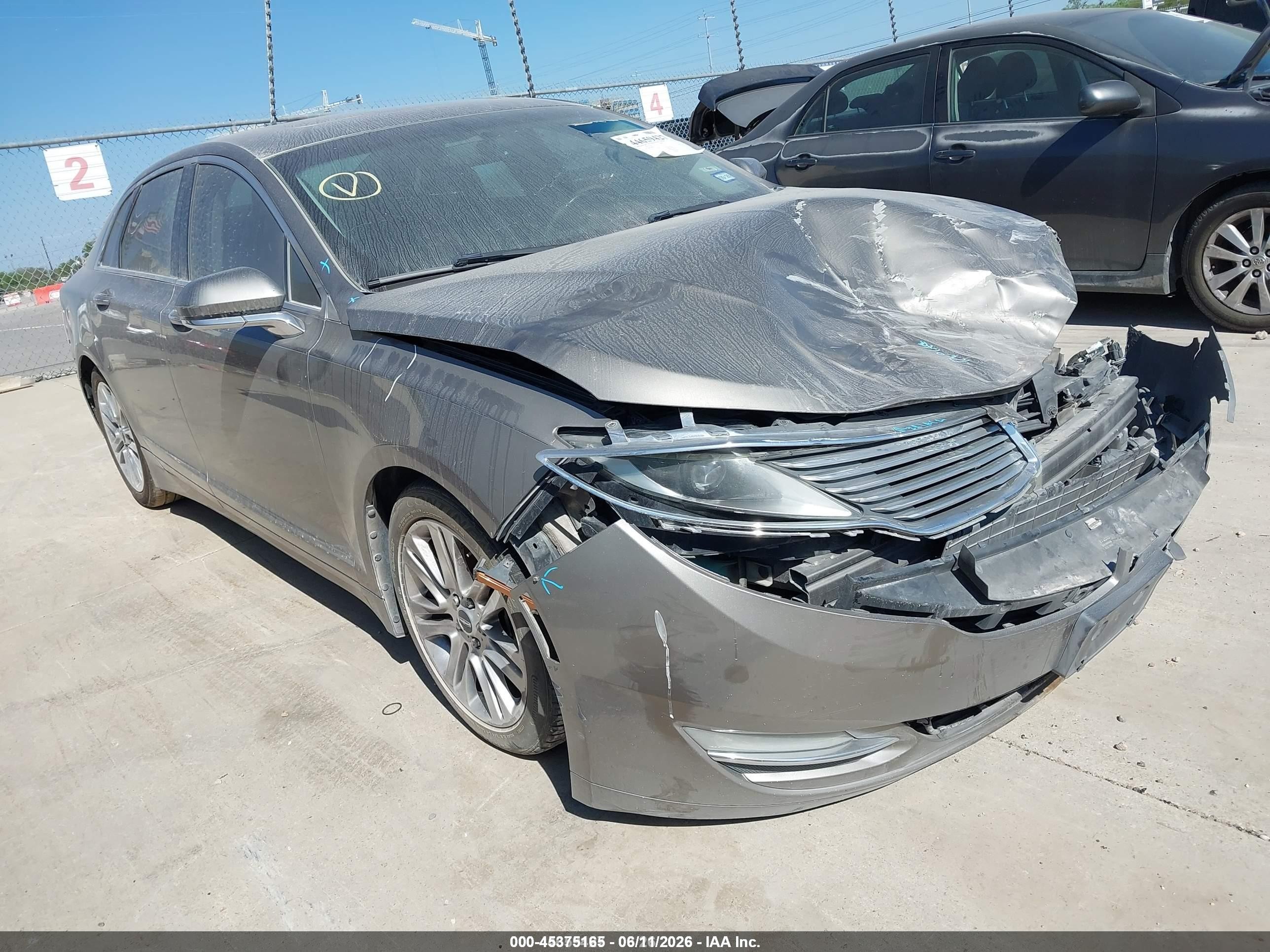 2015 Lincoln Mkz   Silver vin: 3LN6L2GK8FR624976