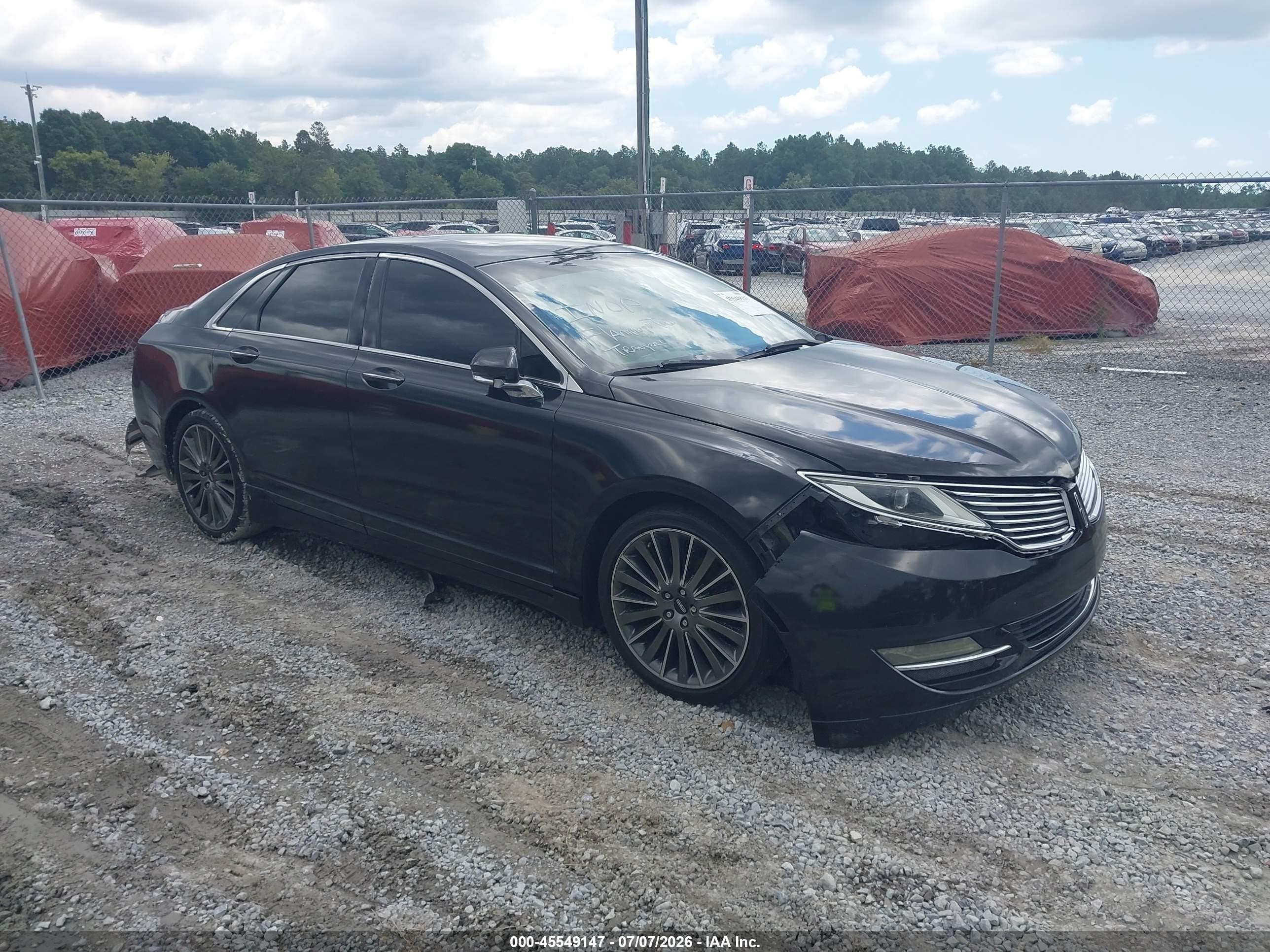 2013 Lincoln Mkz   Black vin: 3LN6L2GK9DR803931