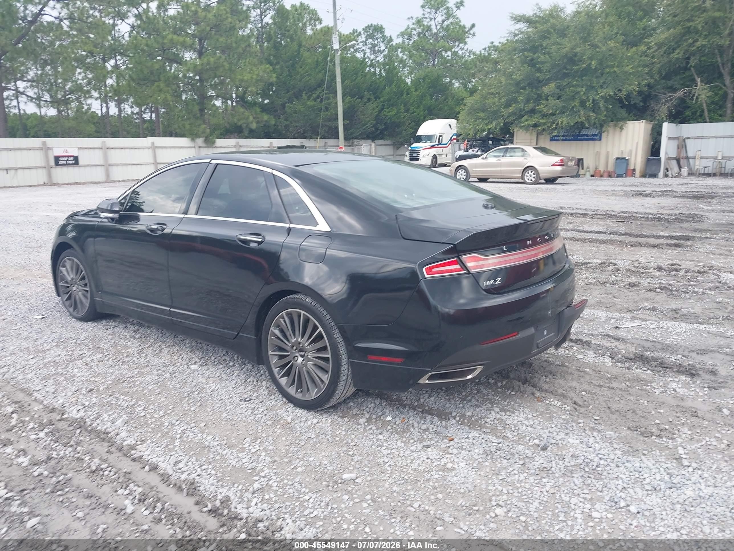 2013 Lincoln Mkz   Black vin: 3LN6L2GK9DR803931