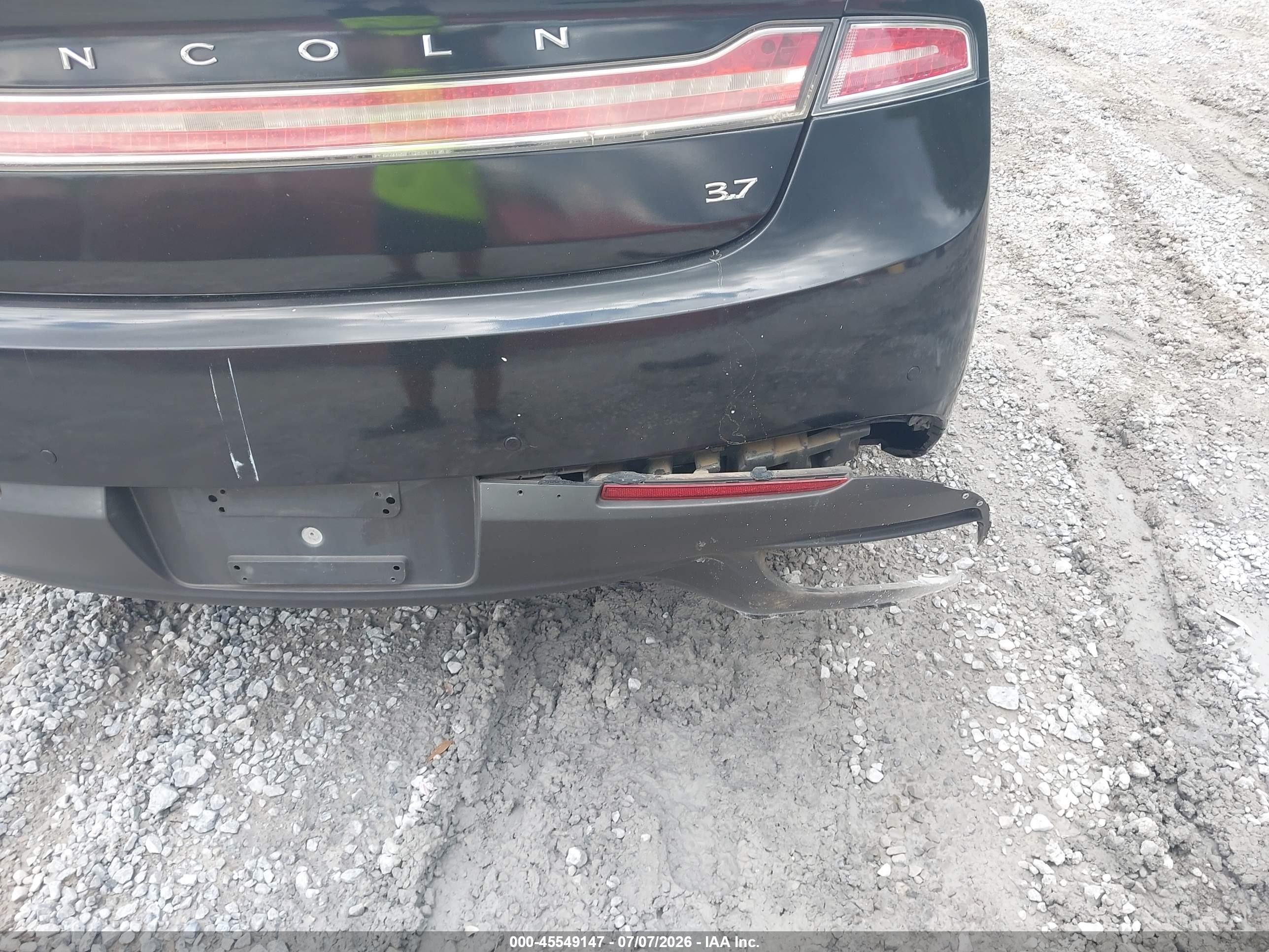 2013 Lincoln Mkz   Black vin: 3LN6L2GK9DR803931
