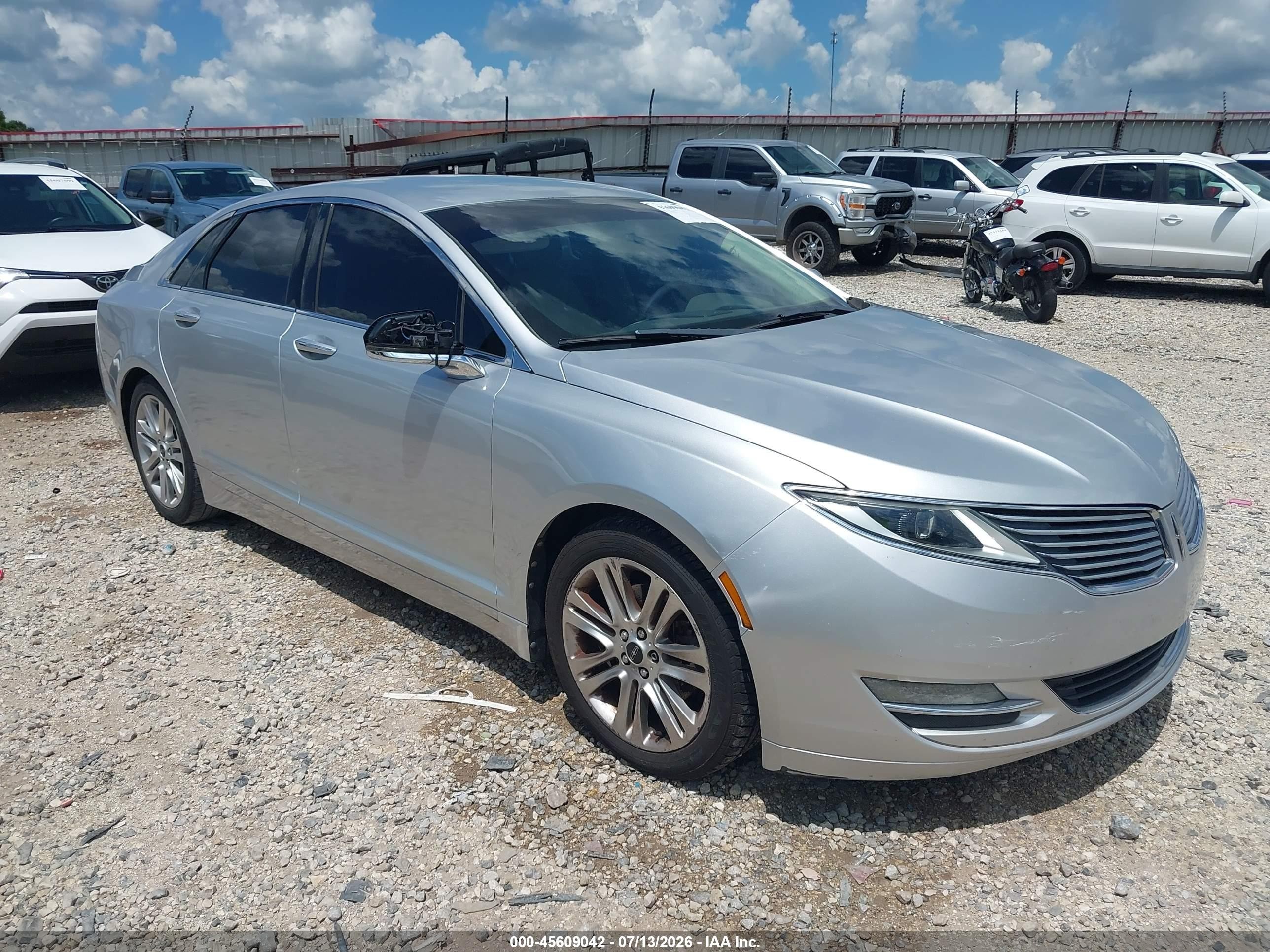 2013 Lincoln Mkz   Silver vin: 3LN6L2GK9DR808398