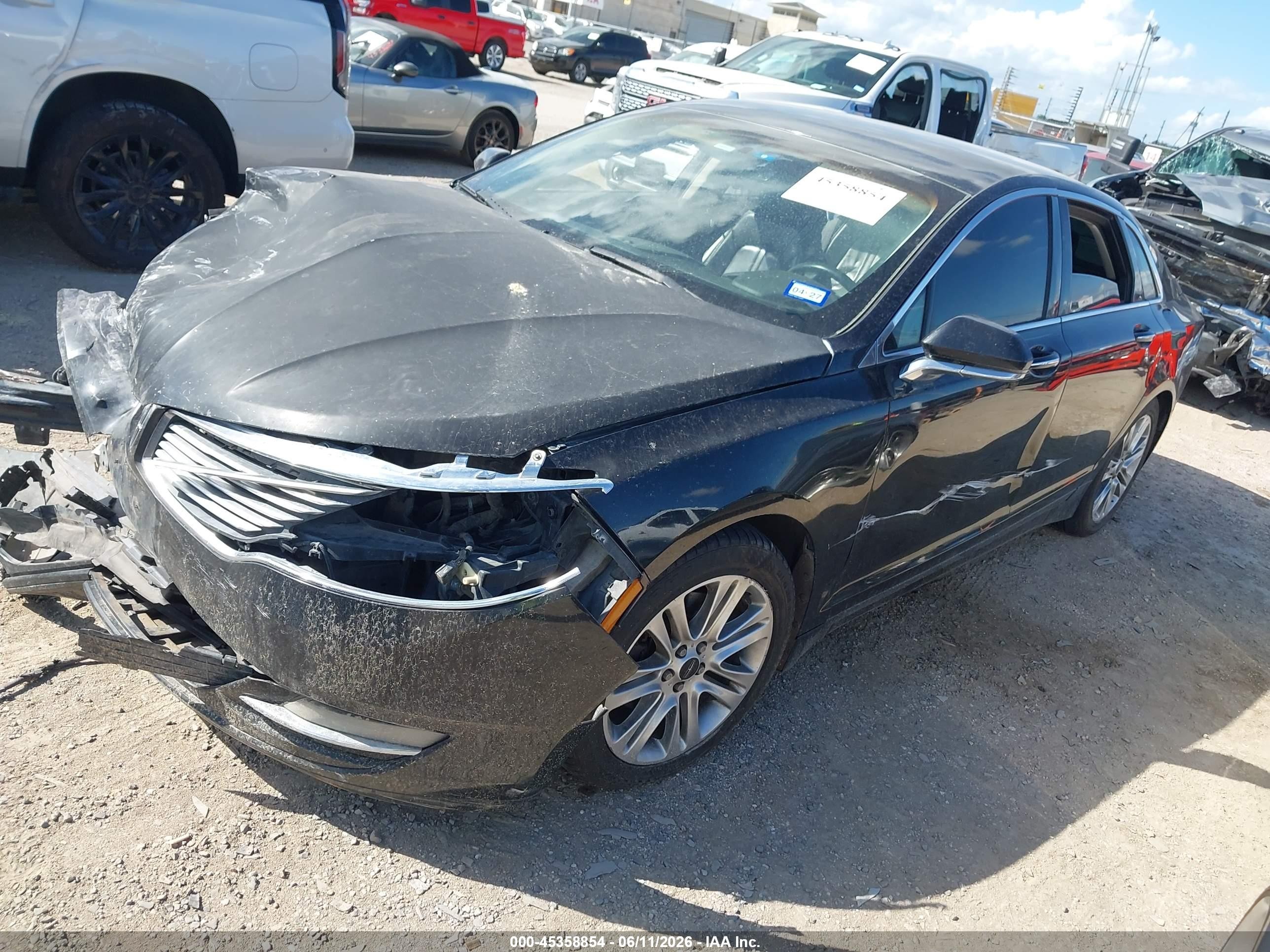 2014 Lincoln Mkz   Black vin: 3LN6L2GK9ER804000
