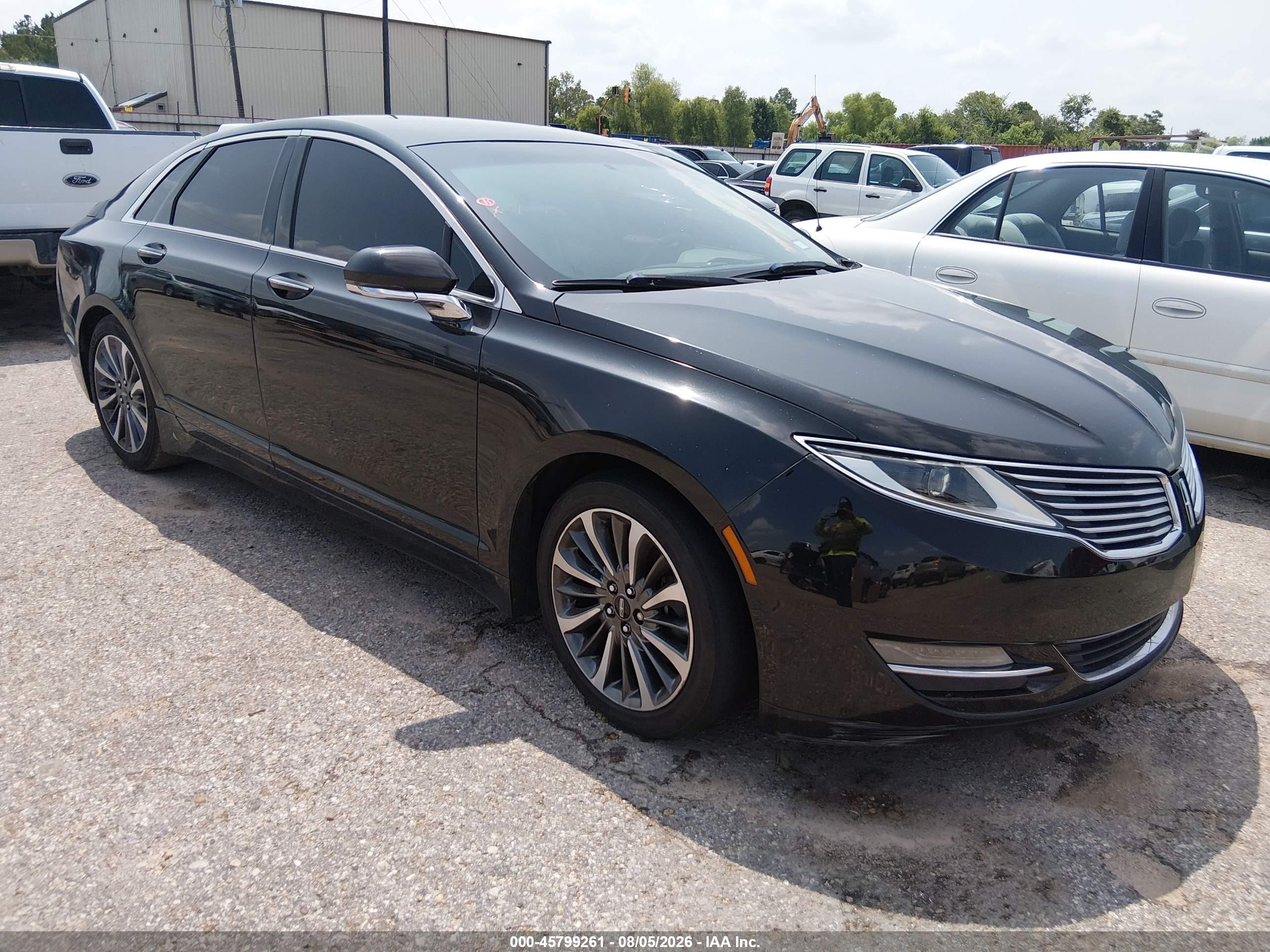 2014 Lincoln Mkz   Черный vin: 3LN6L2GK9ER819452