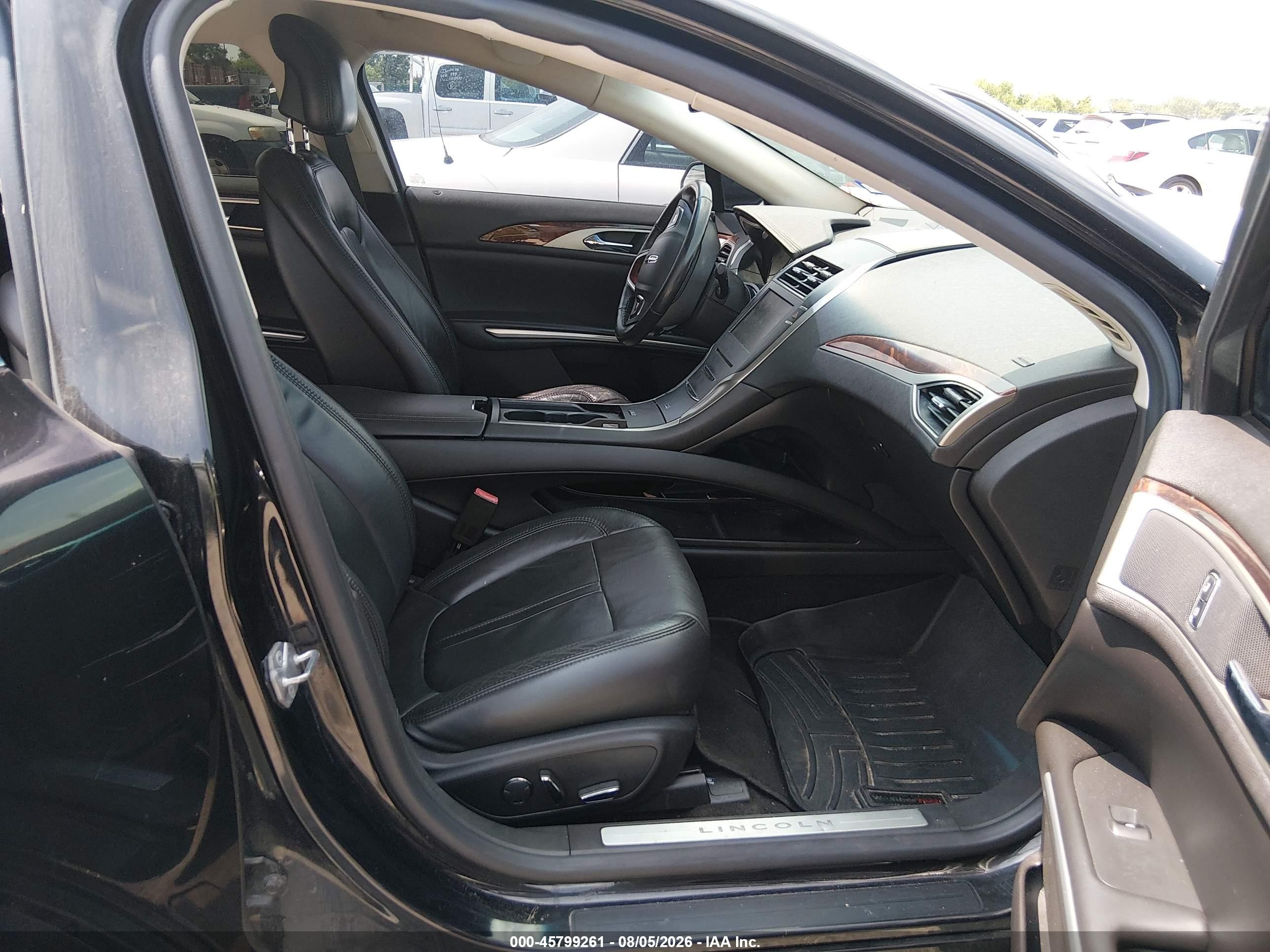 2014 Lincoln Mkz   Черный vin: 3LN6L2GK9ER819452