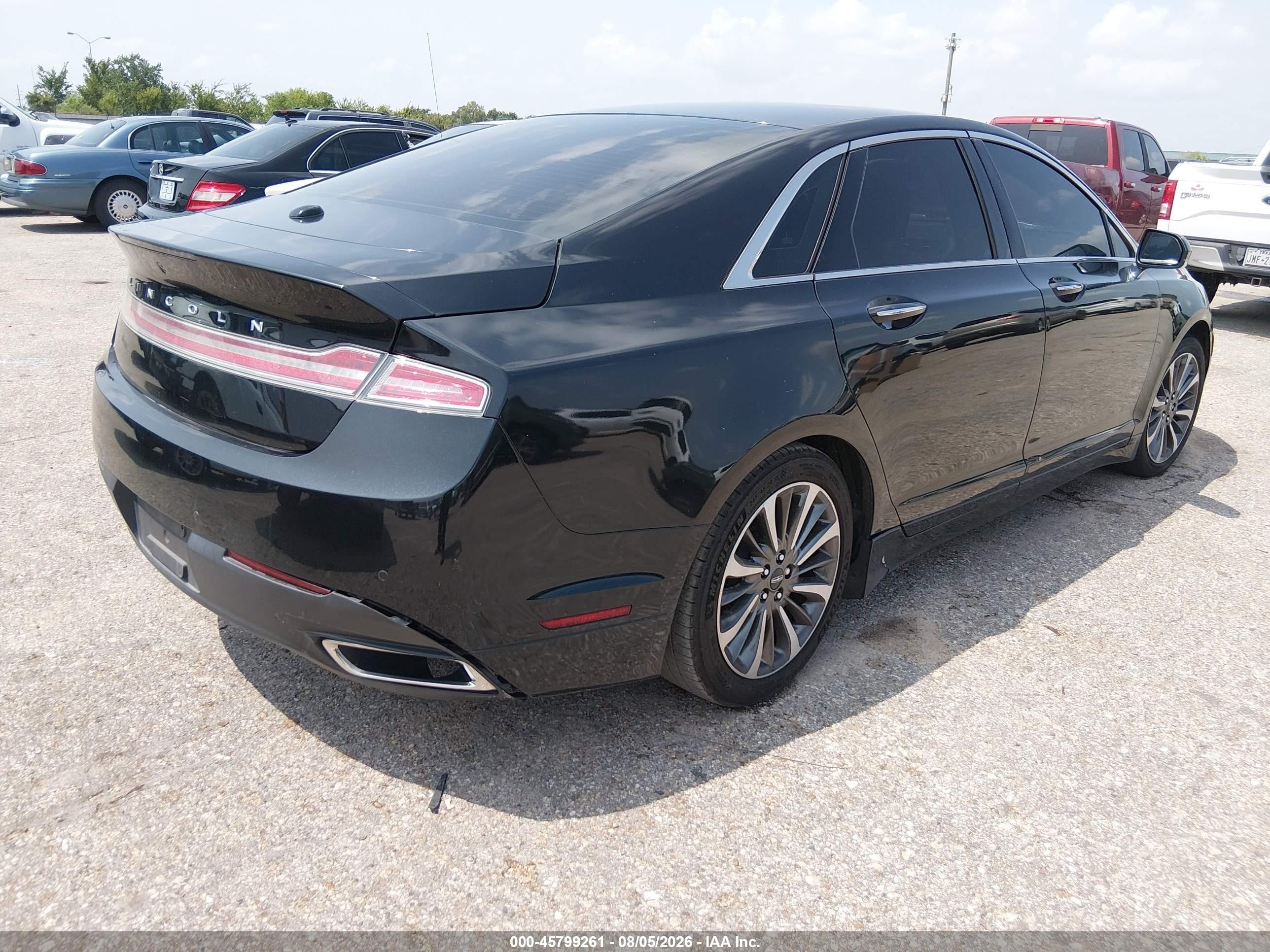 2014 Lincoln Mkz   Черный vin: 3LN6L2GK9ER819452