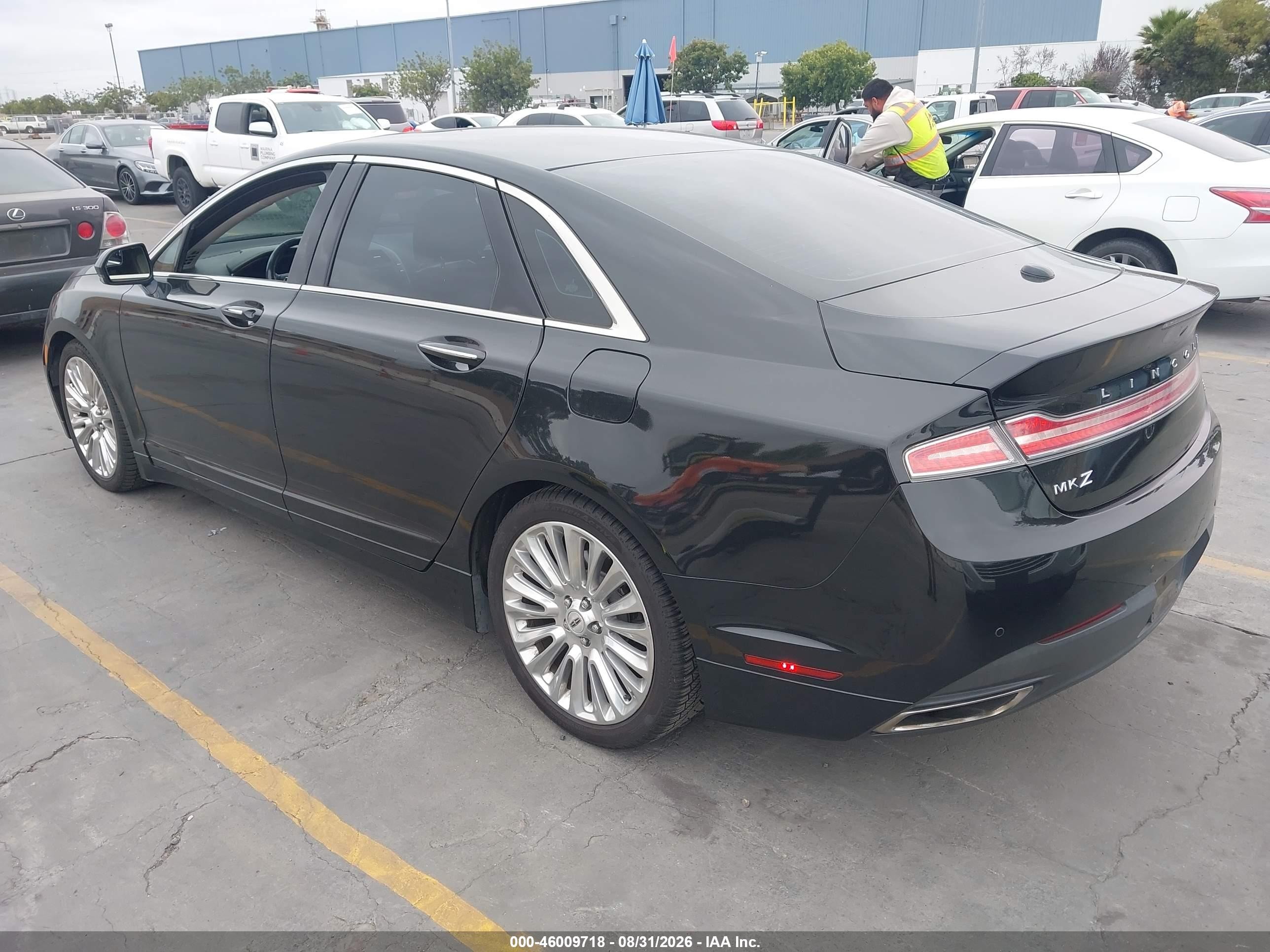 2013 Lincoln Mkz   Black vin: 3LN6L2GKXDR810046