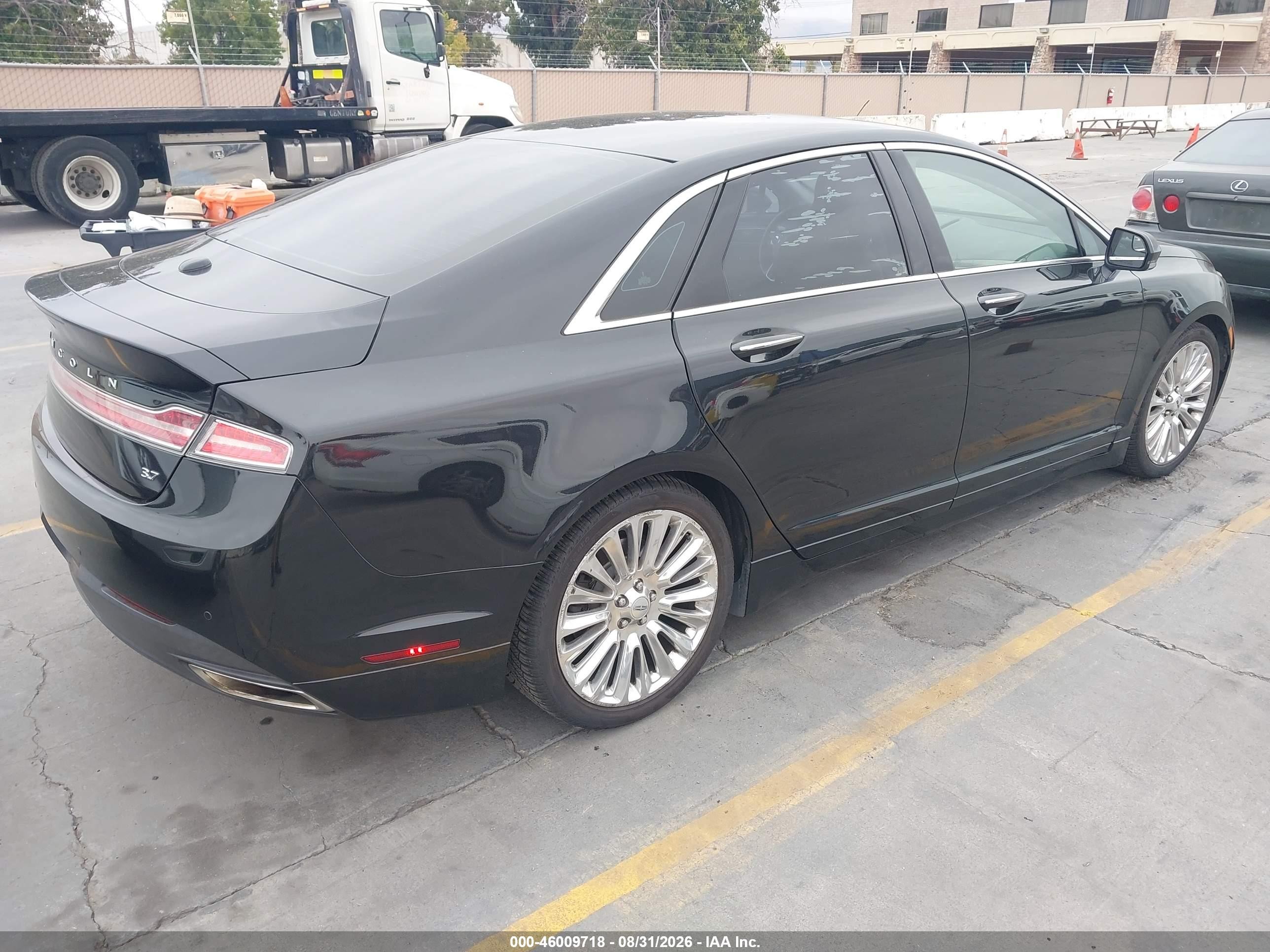 2013 Lincoln Mkz   Black vin: 3LN6L2GKXDR810046