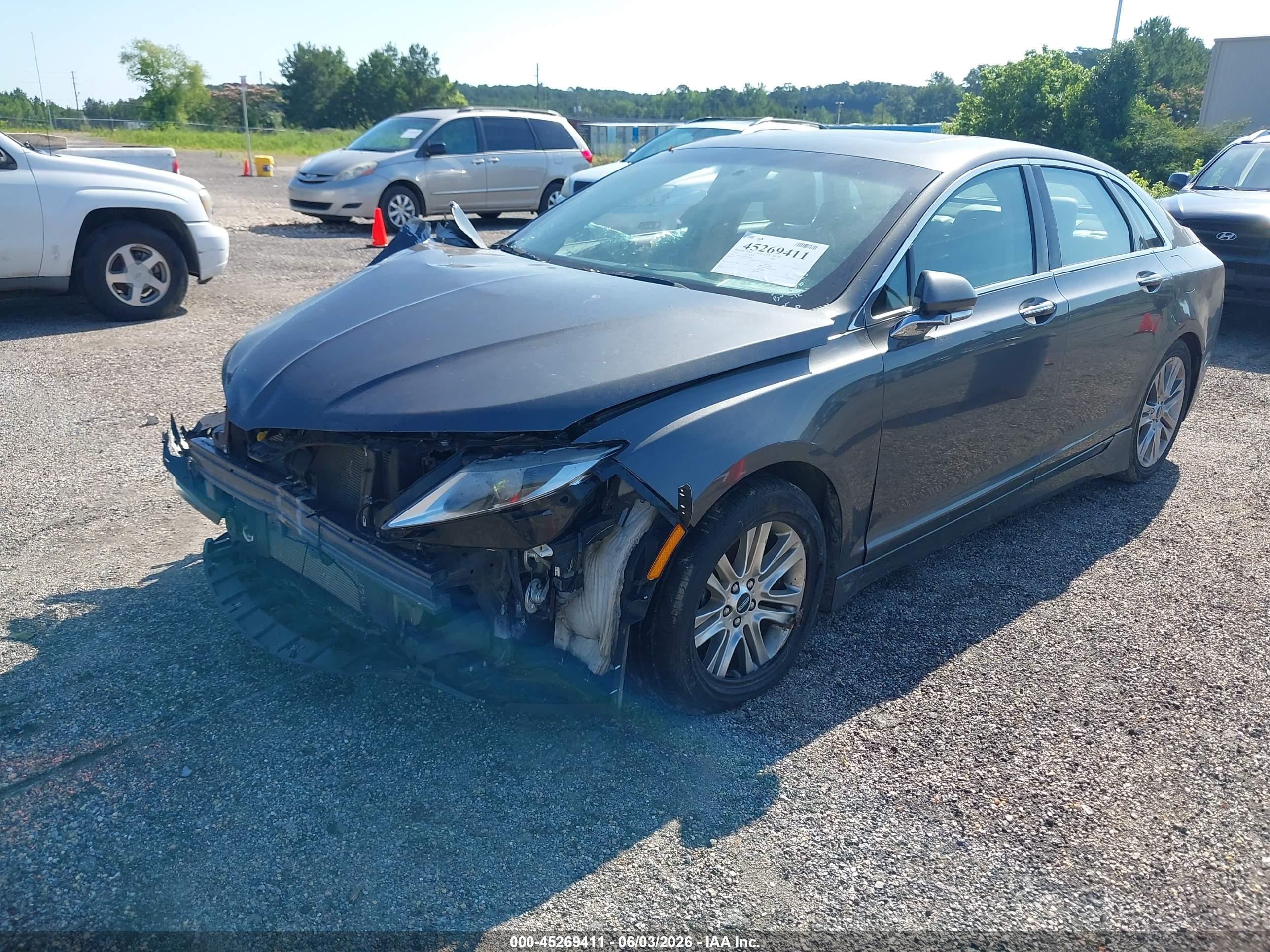 2015 Lincoln Mkz   Gray vin: 3LN6L2GKXFR626082