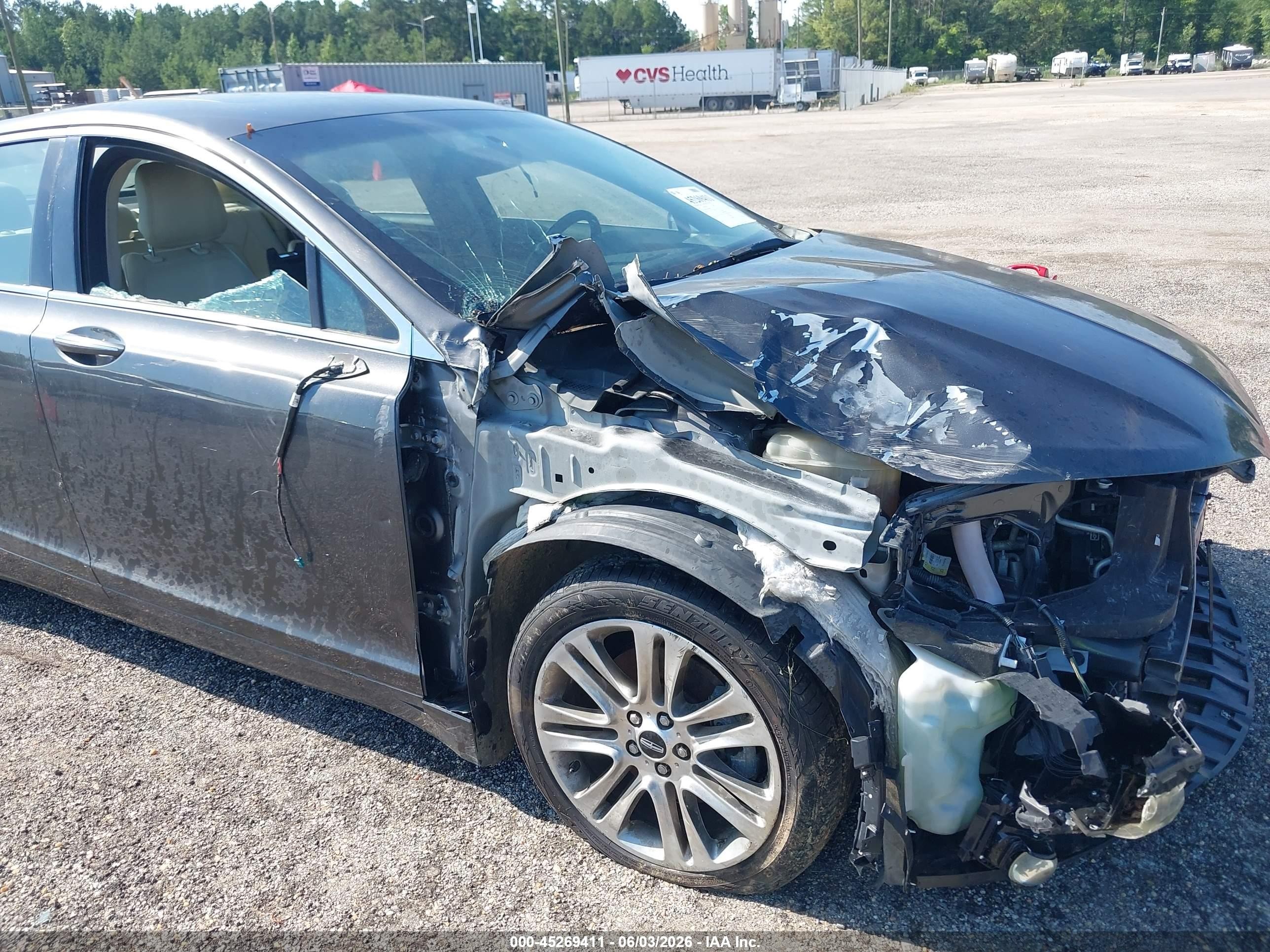 2015 Lincoln Mkz   Gray vin: 3LN6L2GKXFR626082