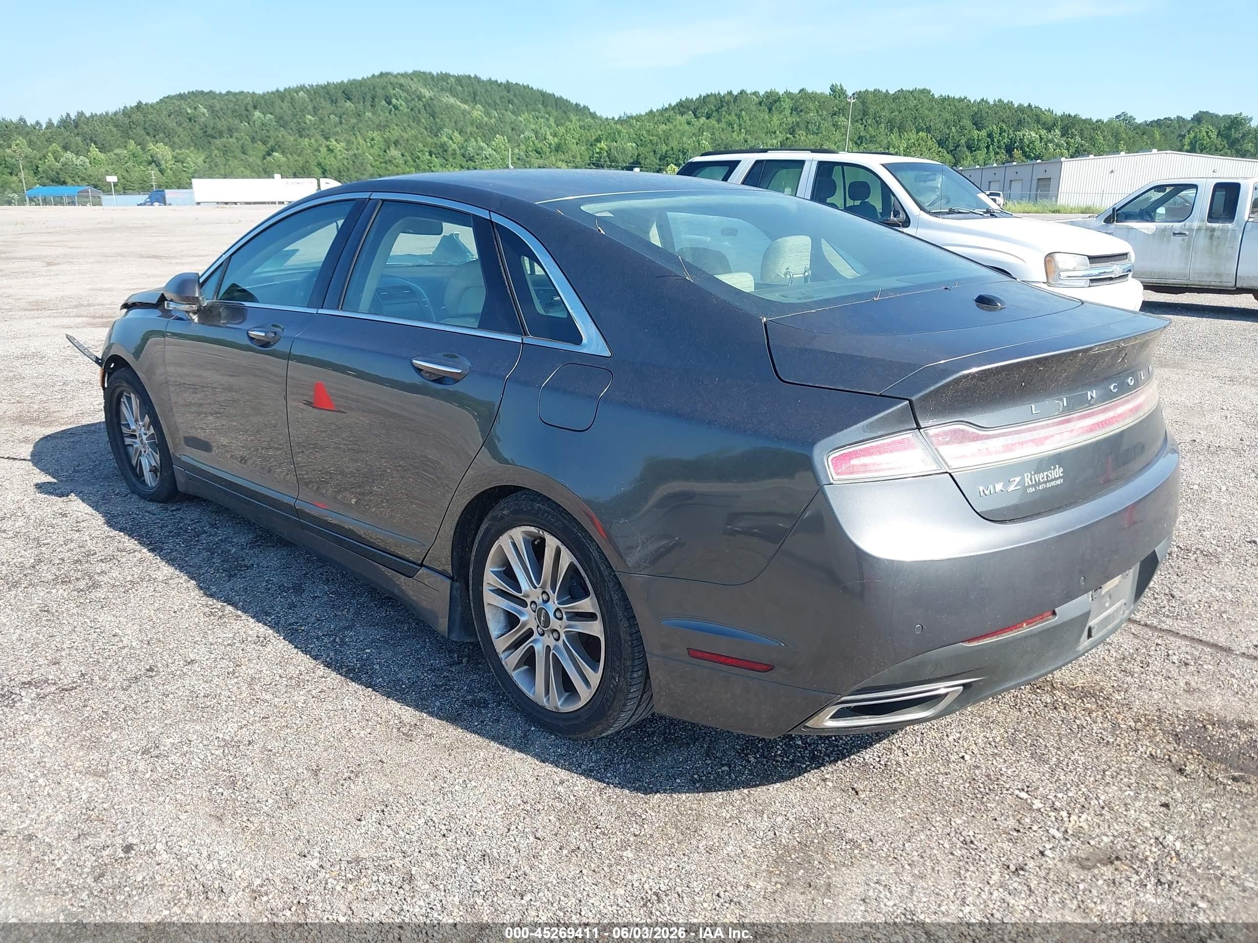 2015 Lincoln Mkz   Gray vin: 3LN6L2GKXFR626082