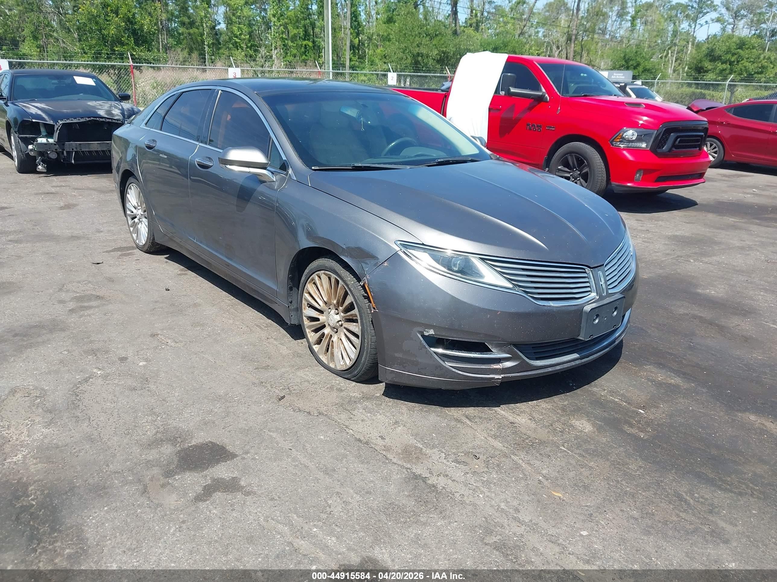 2014 Lincoln Mkz   Gray vin: 3LN6L2J90ER807034