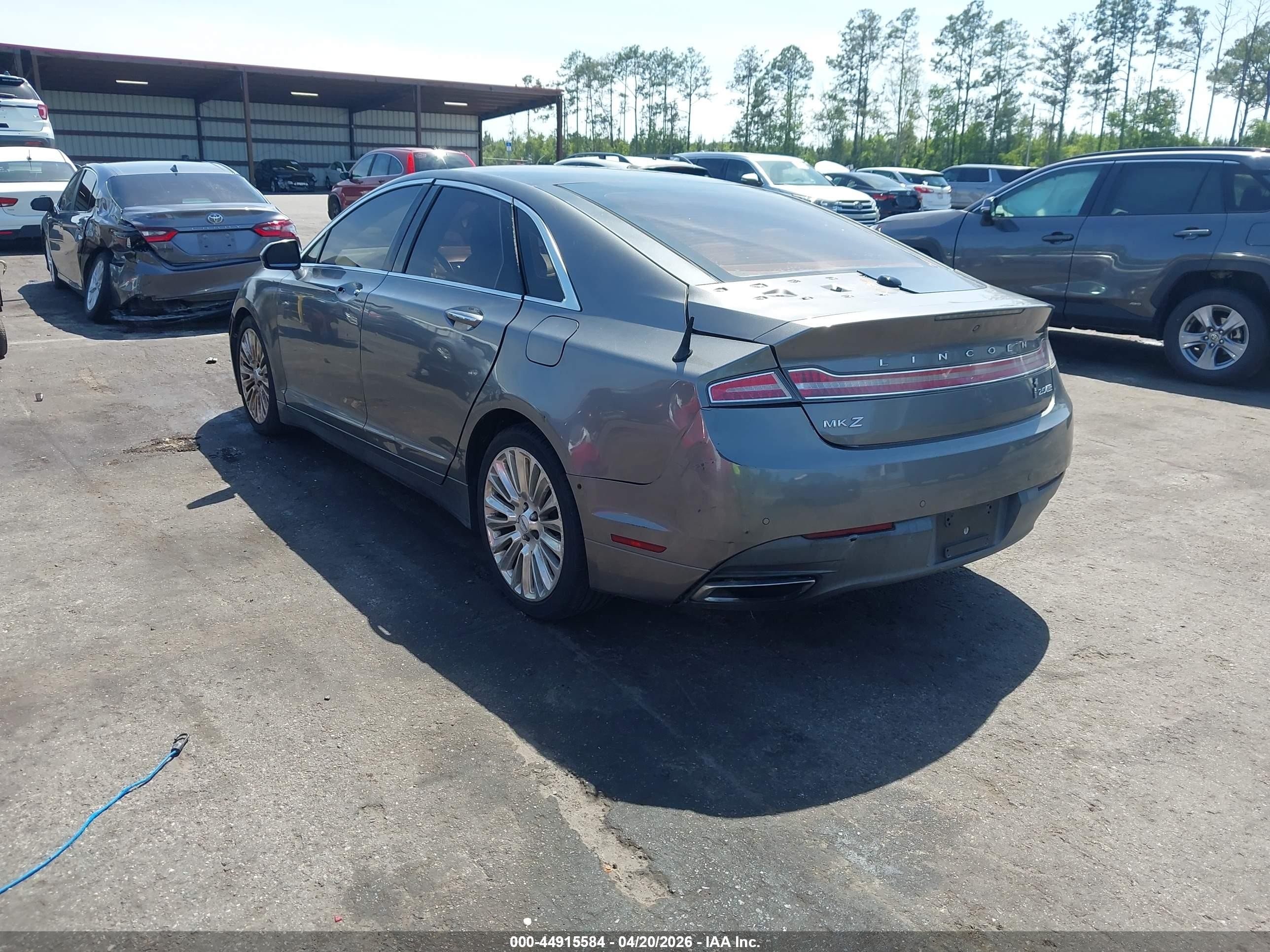 2014 Lincoln Mkz   Gray vin: 3LN6L2J90ER807034