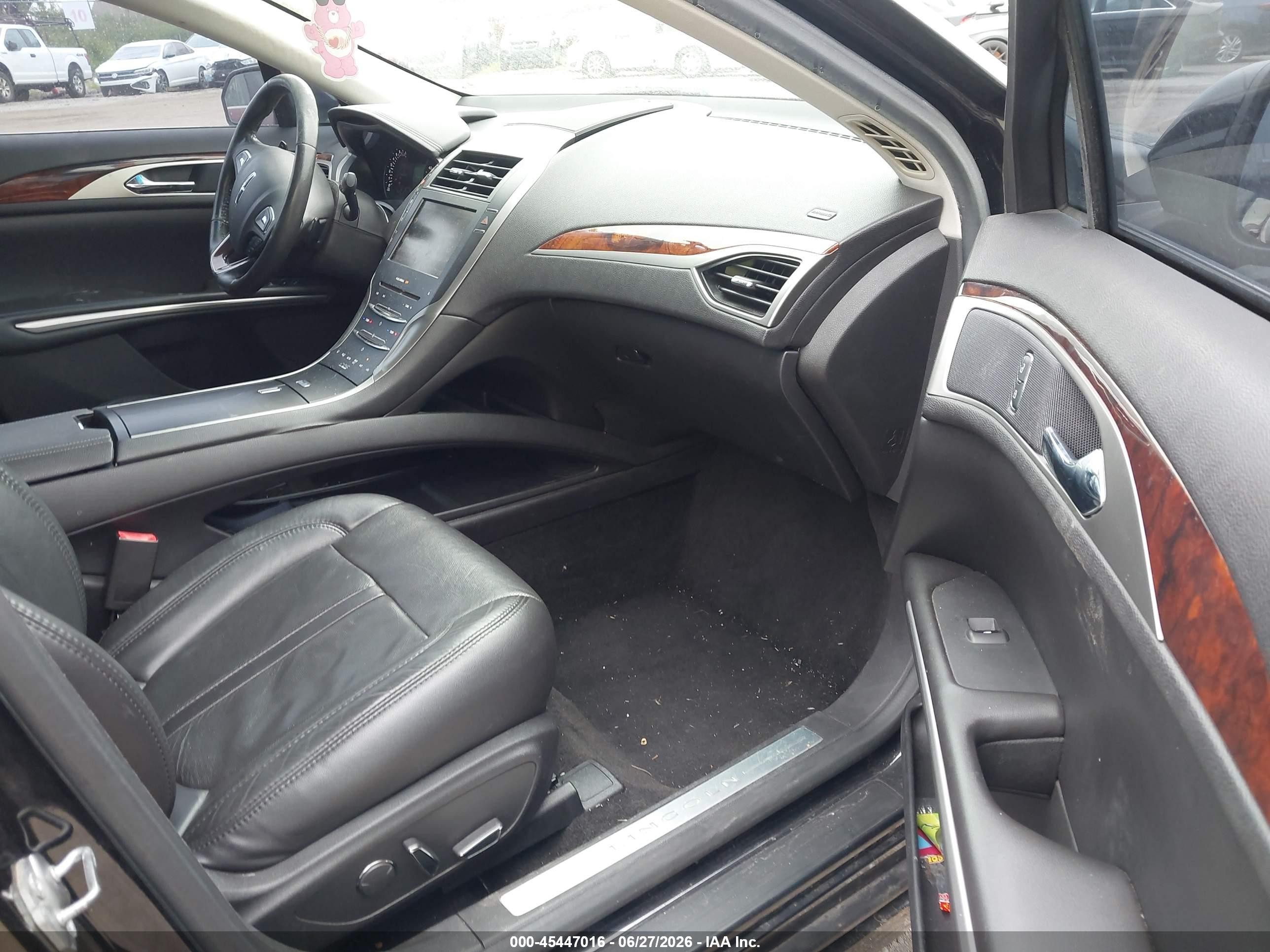 2014 Lincoln Mkz   Black vin: 3LN6L2J90ER817885