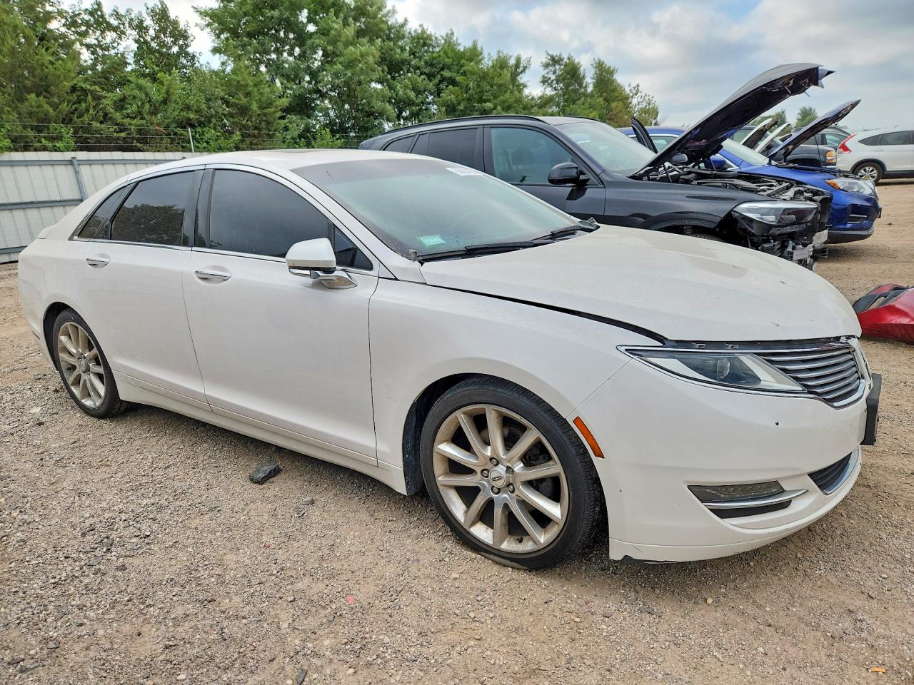 2015 Lincoln Mkz White vin: 3LN6L2J90FR602864