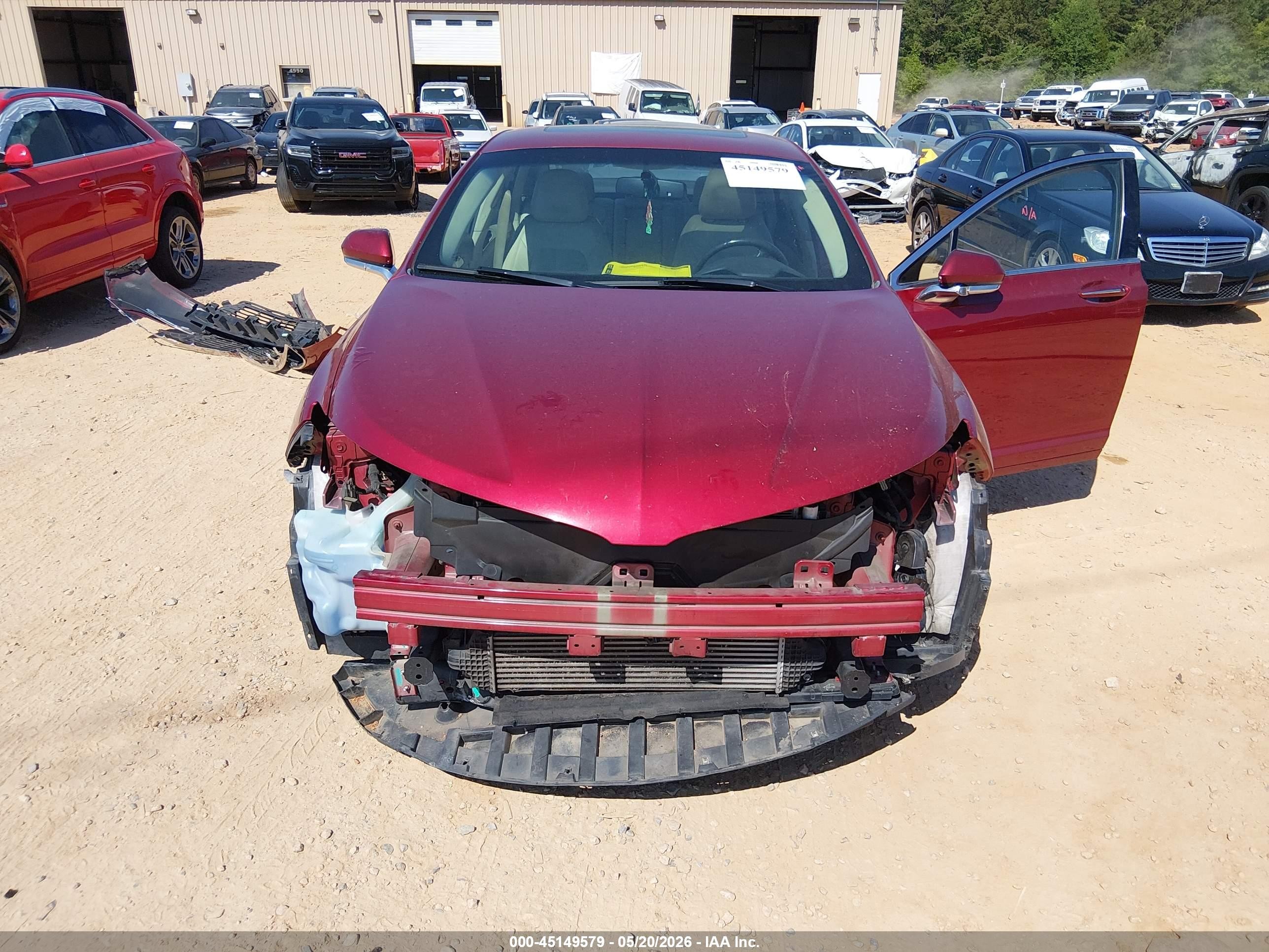 2015 Lincoln Mkz   Red vin: 3LN6L2J90FR627022