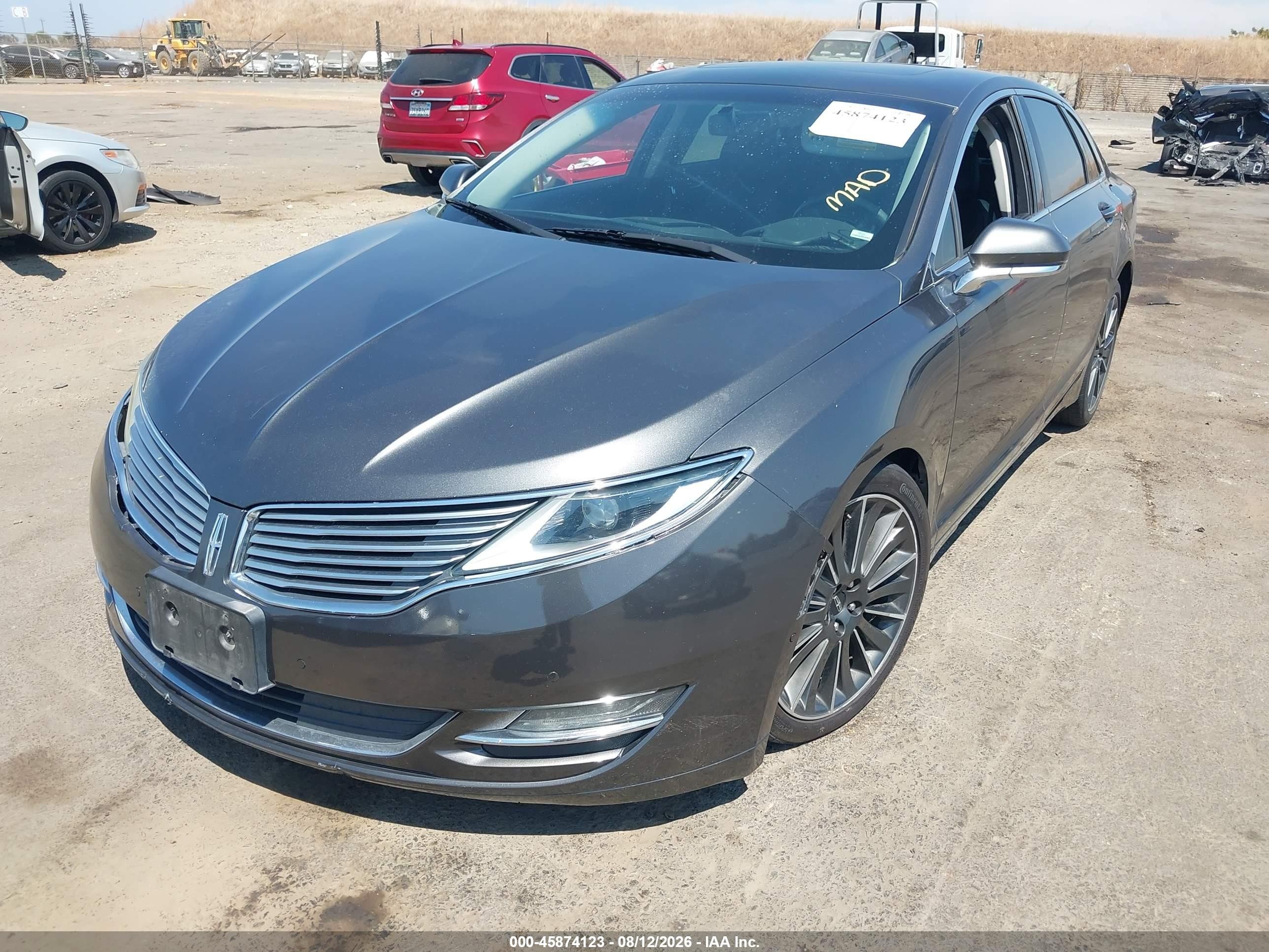 2015 Lincoln Mkz Gray vin: 3LN6L2J90FR627540