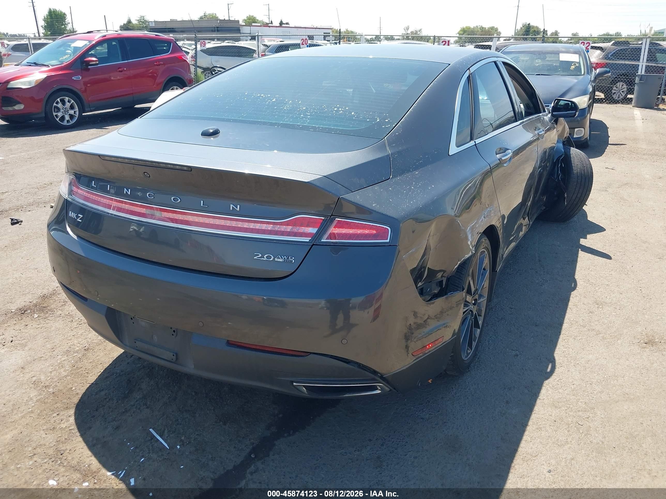 2015 Lincoln Mkz Gray vin: 3LN6L2J90FR627540
