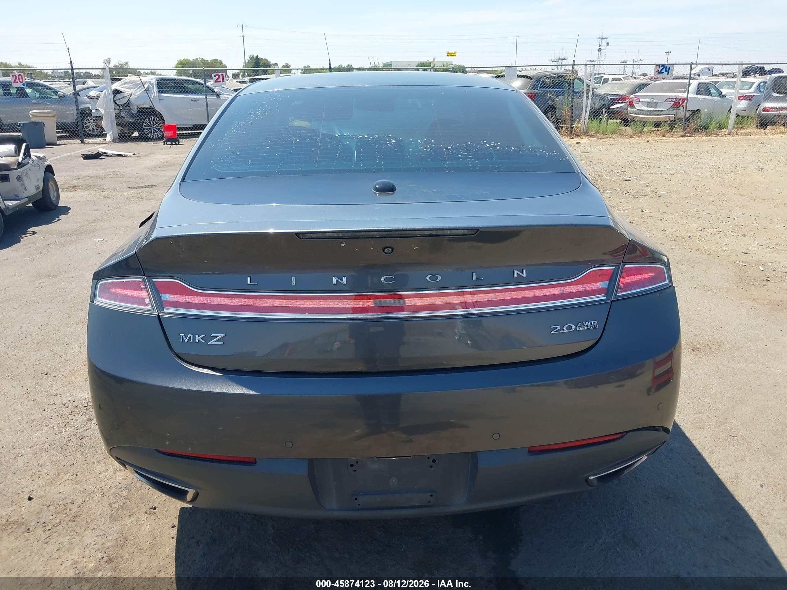 2015 Lincoln Mkz Gray vin: 3LN6L2J90FR627540
