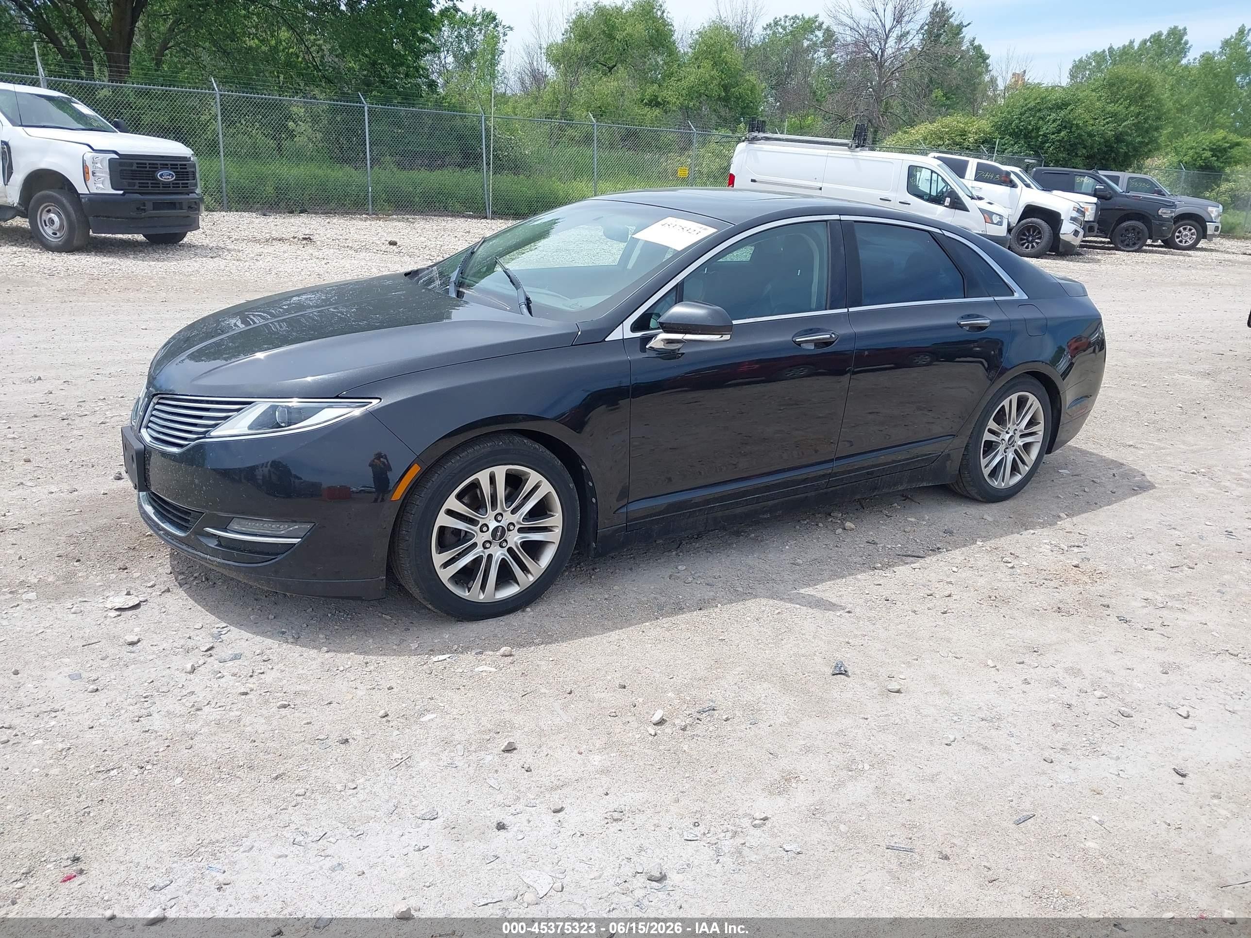 2013 Lincoln Mkz   Black vin: 3LN6L2J91DR819546
